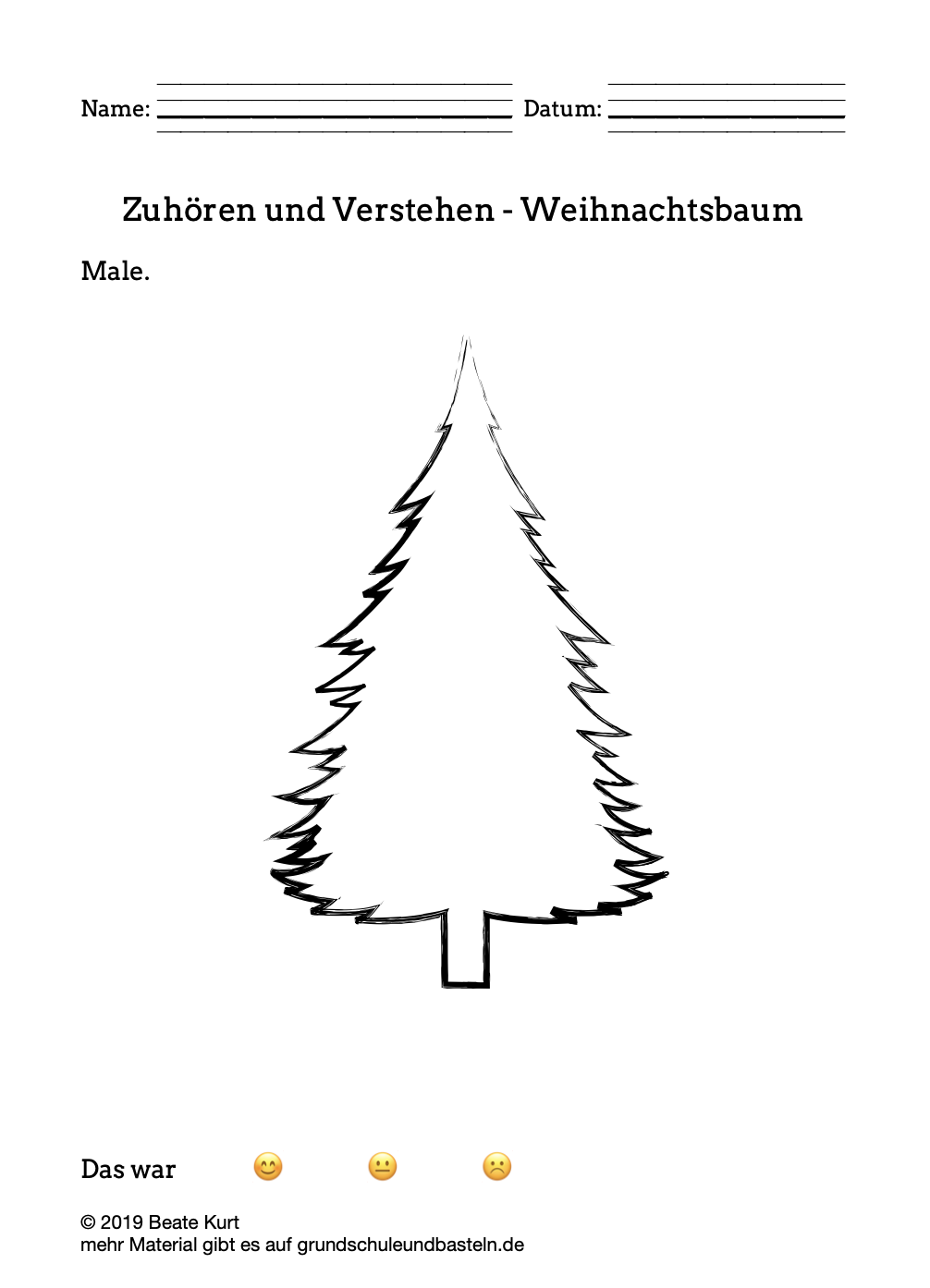  Arbeitsmaterial Zuhören und Verstehen zum Thema Weihnachten 