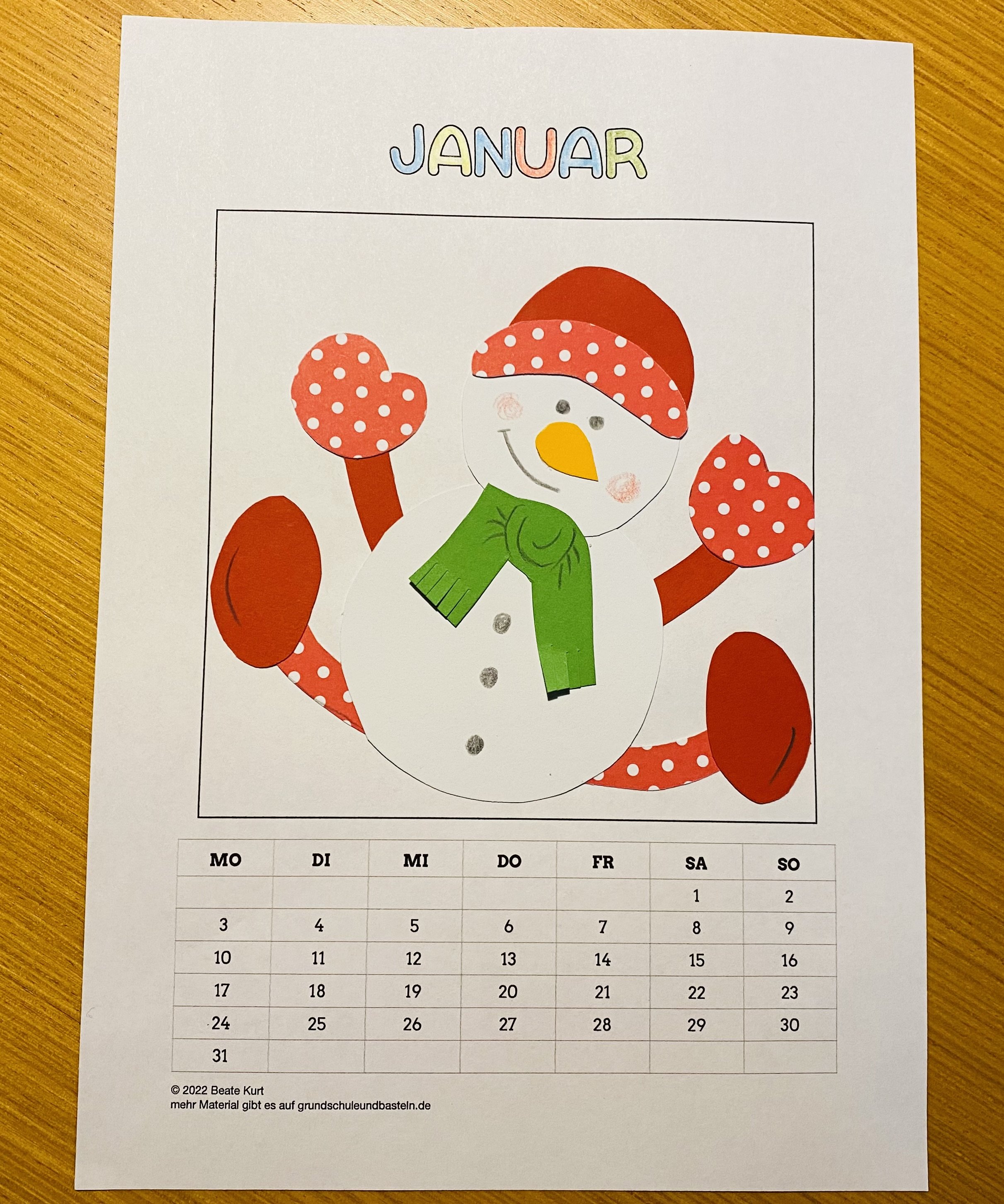  Kalender basteln und gestalten  