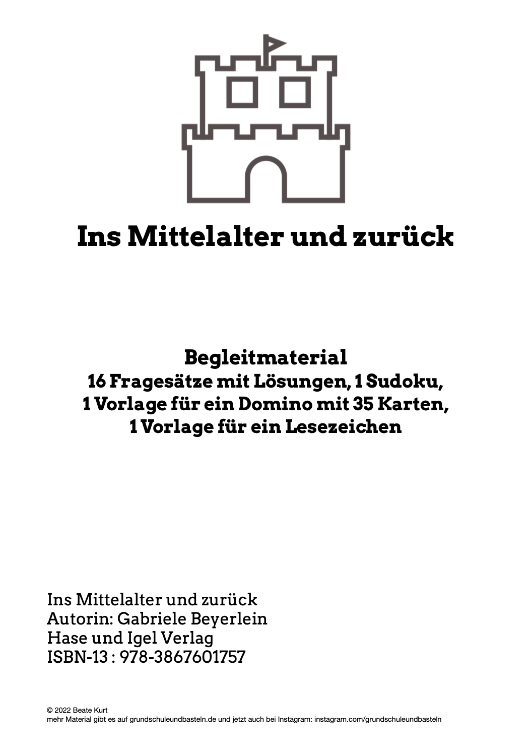  Begleitmaterial zum Buch Ins Mittelalter und zurück 