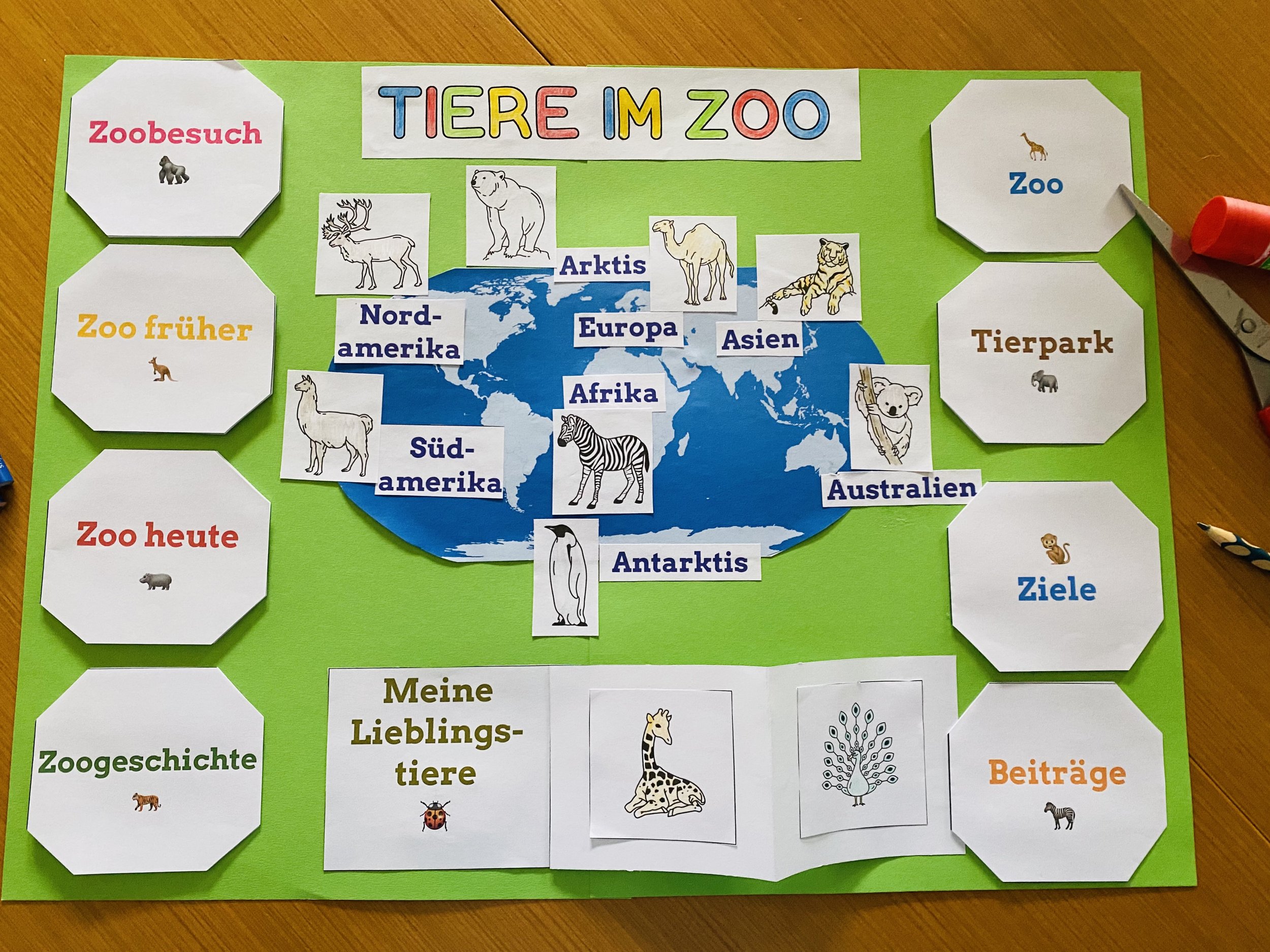  Arbeitsmaterial Lapbook Zoo 