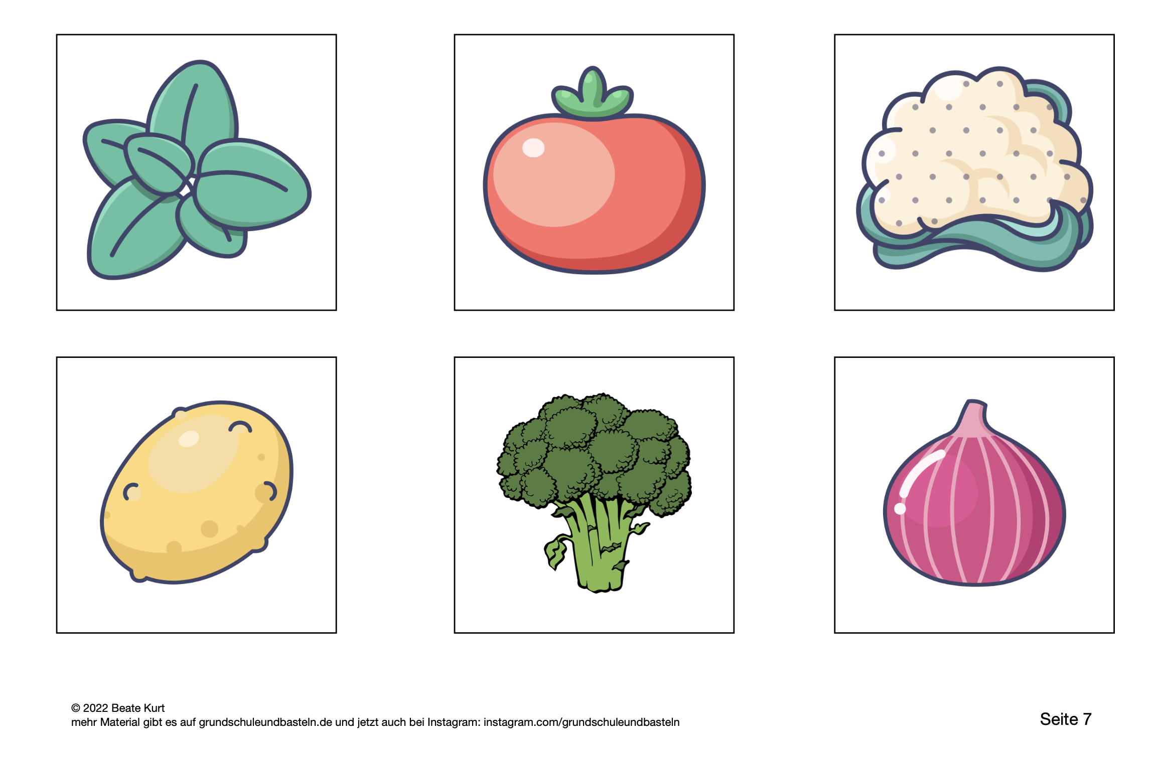  Lapbook Obst und Gemüse 