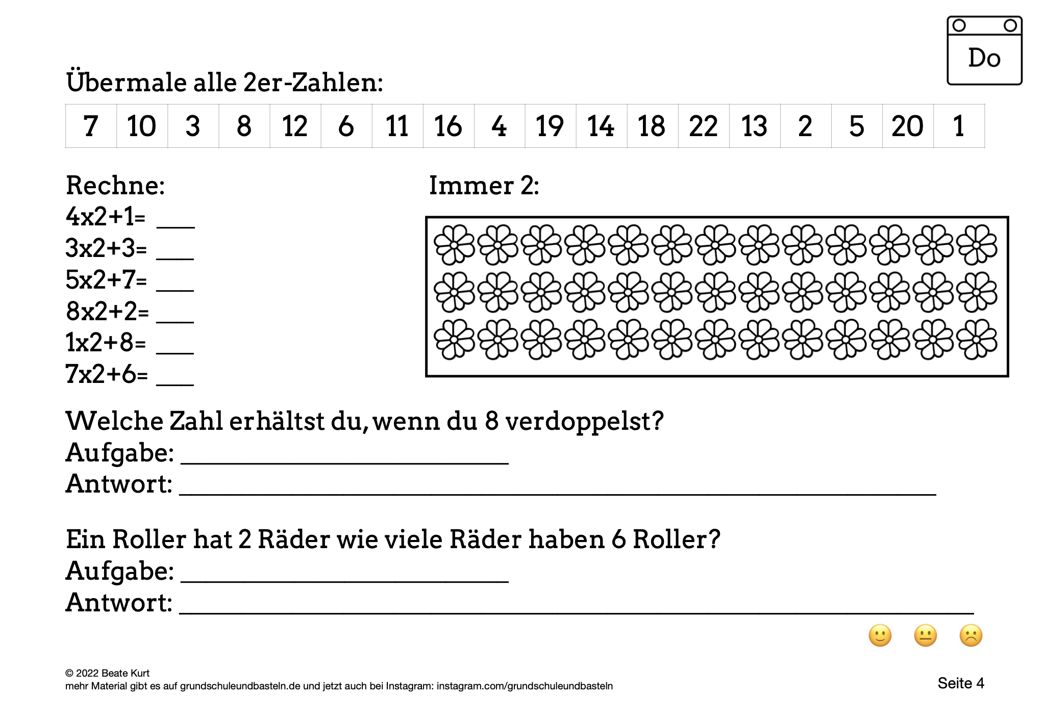  Wochentraining Einmaleins üben 