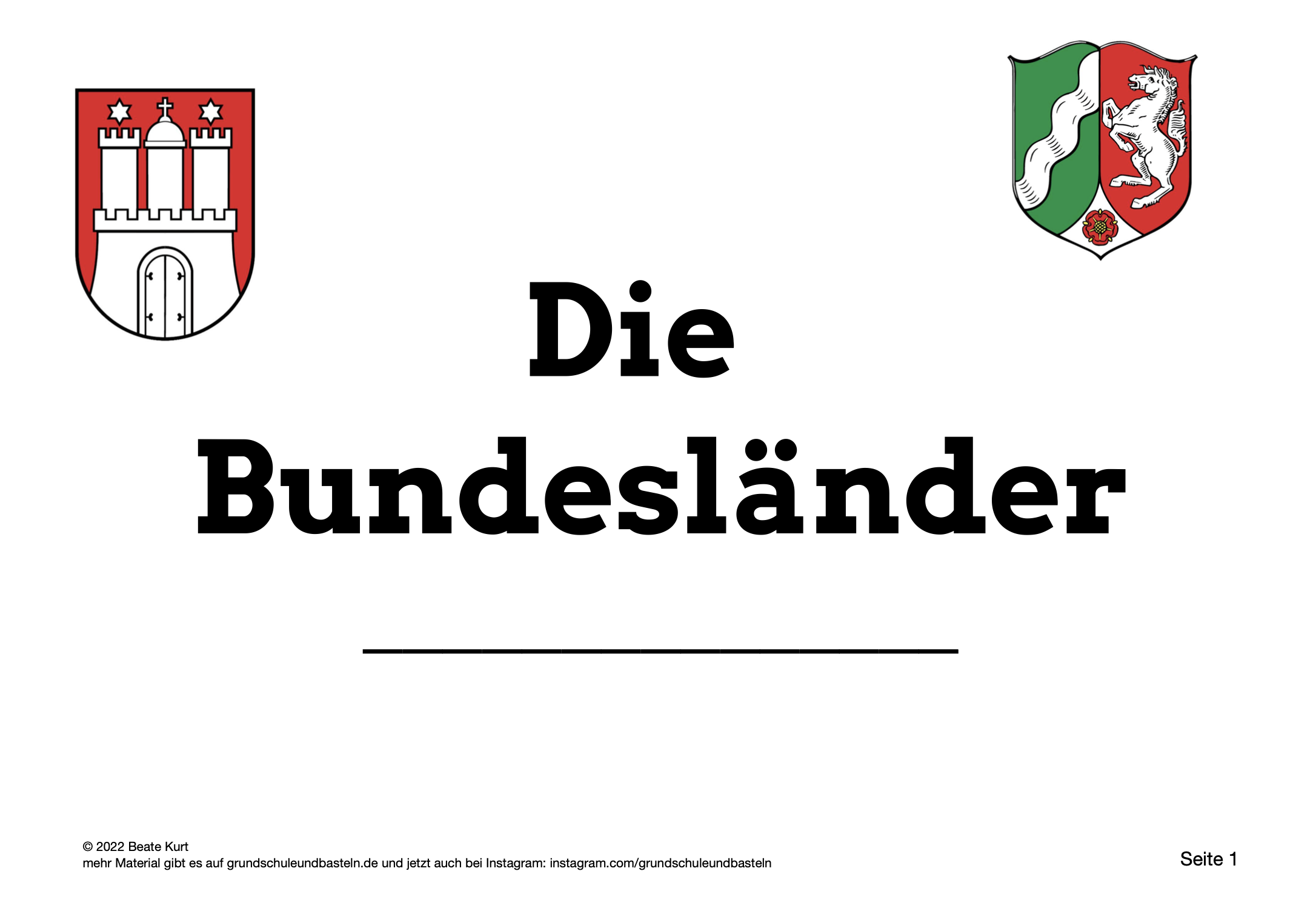  Lernheft: Die Bundesländer 