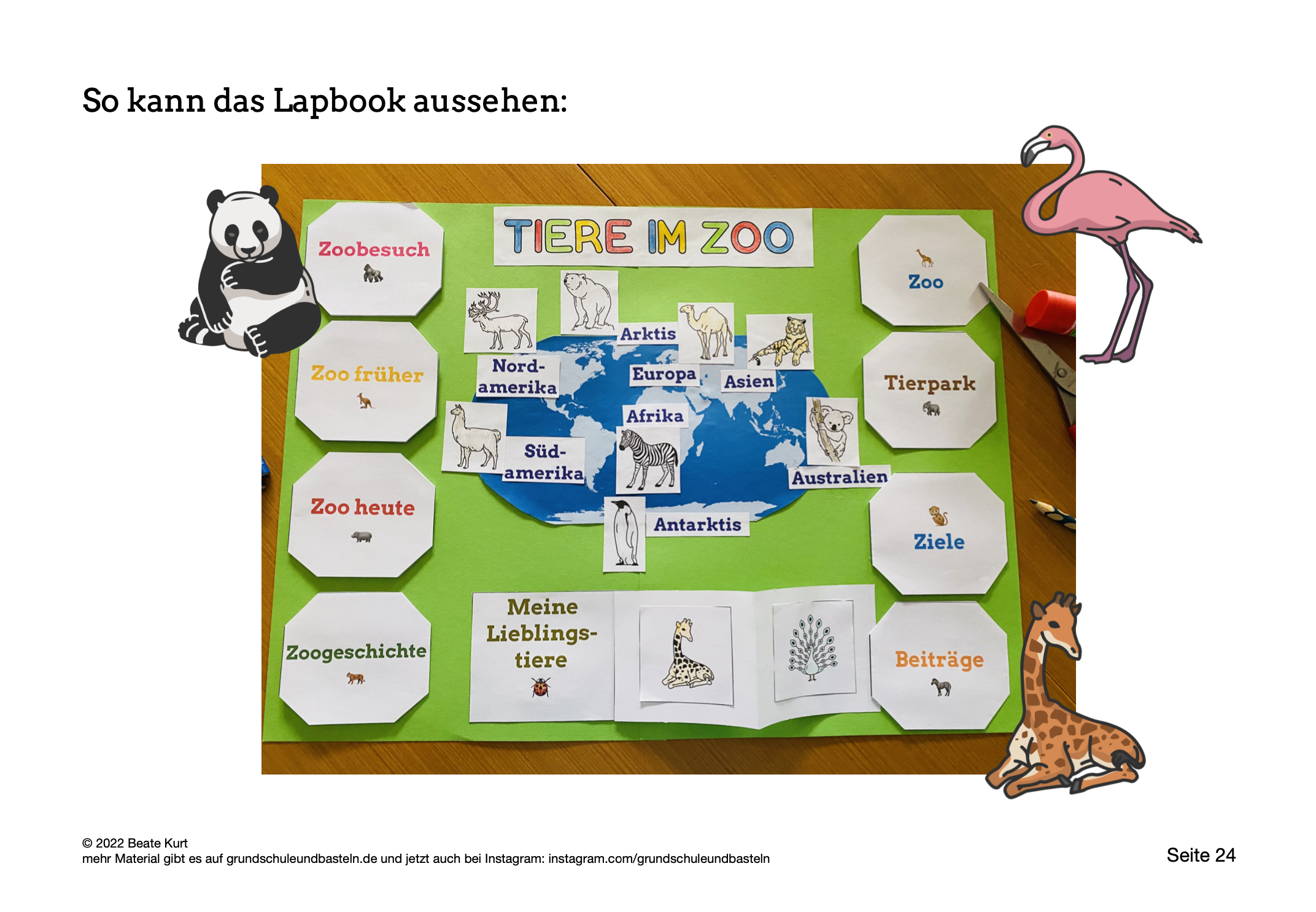  Vorschau Lapbook Zoo 