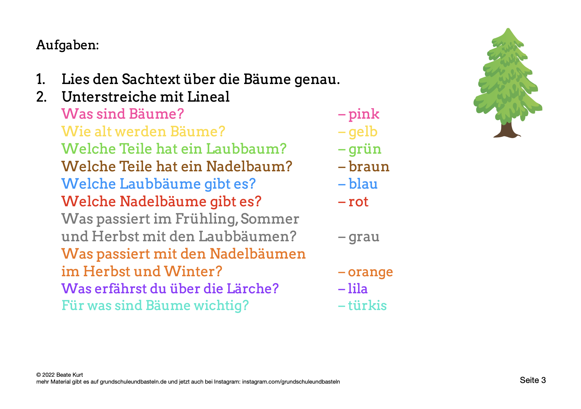  Lapbook Bäume 