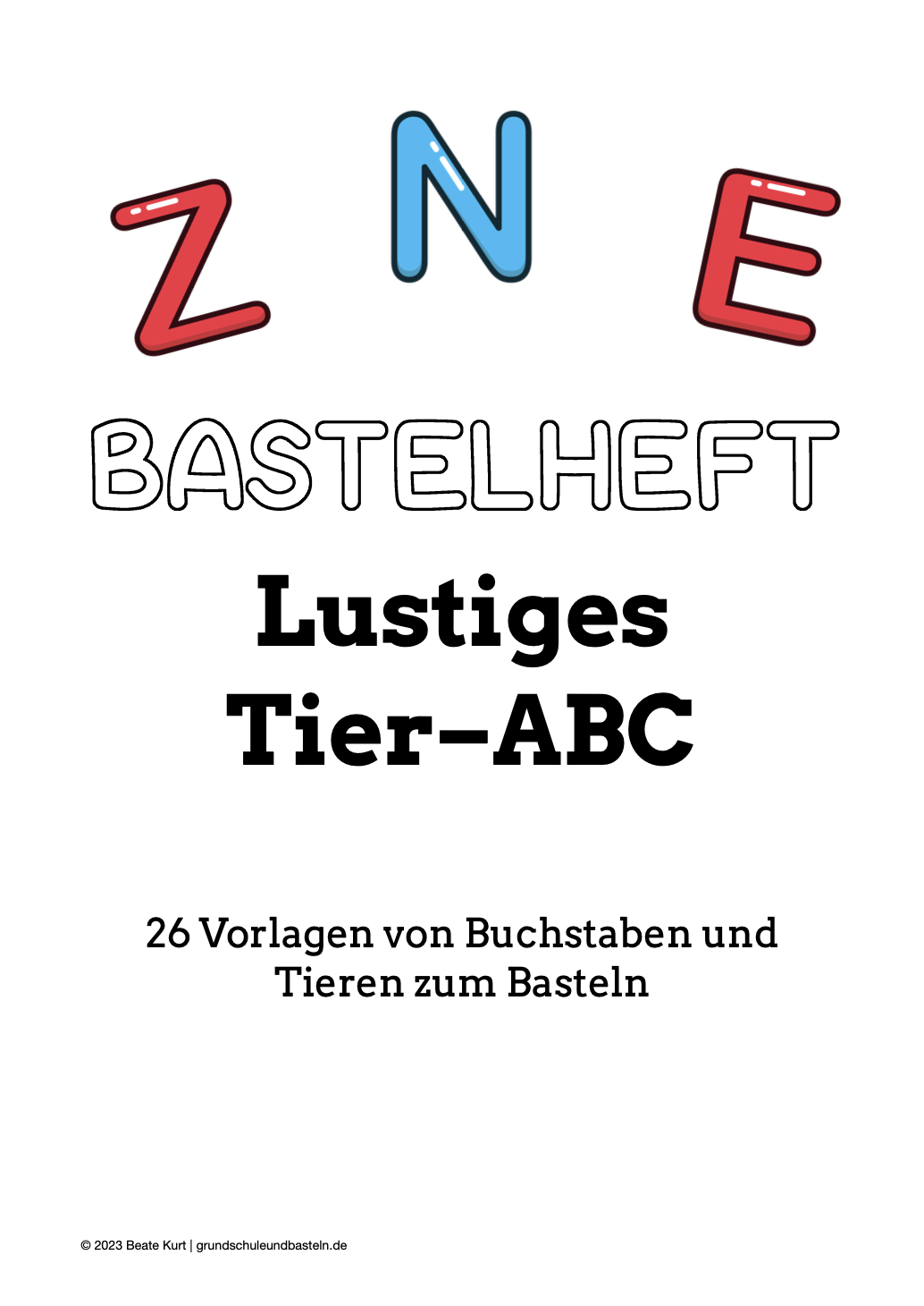  Bastelheft Tier-ABC 