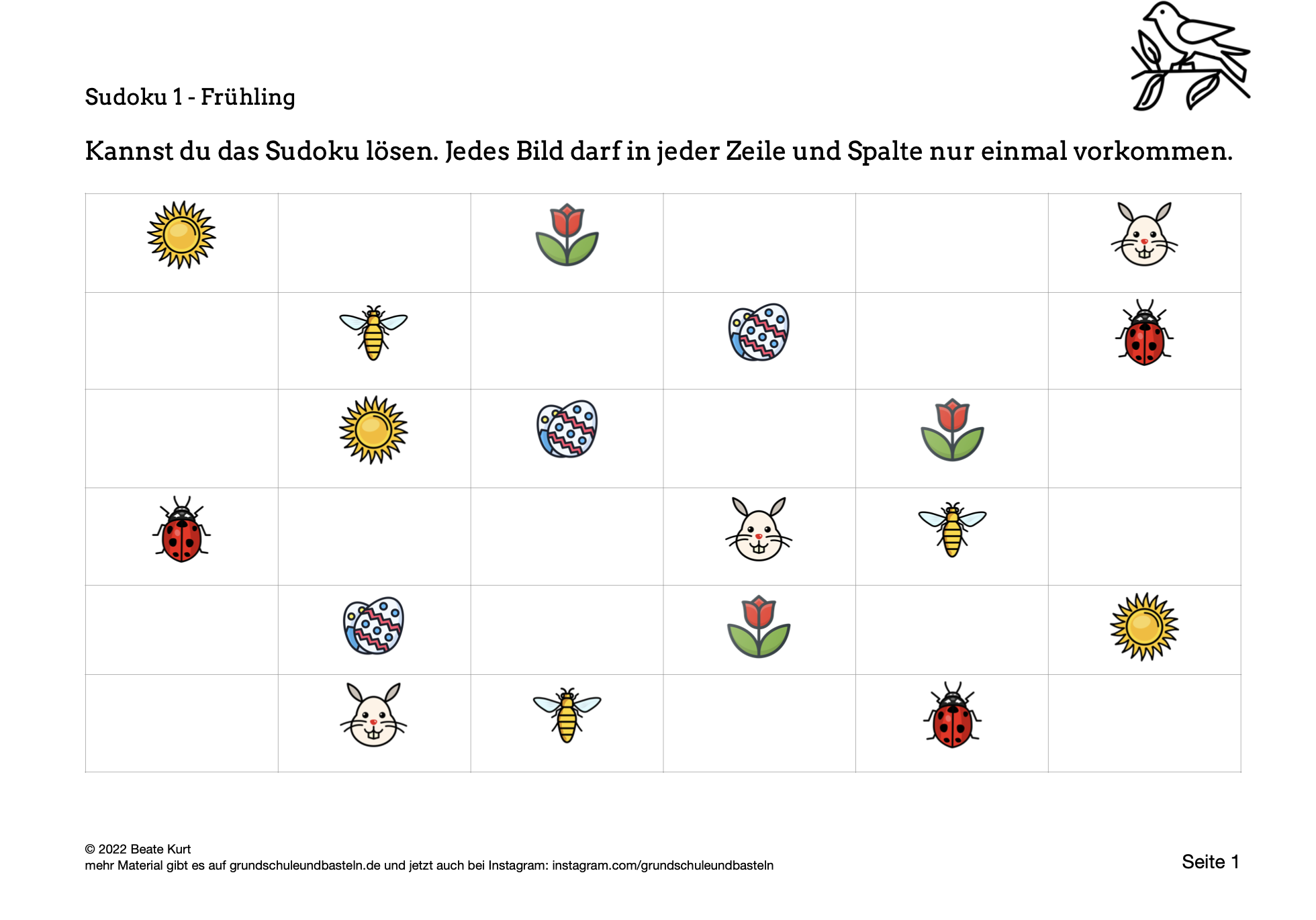  Frühlingssudoku 