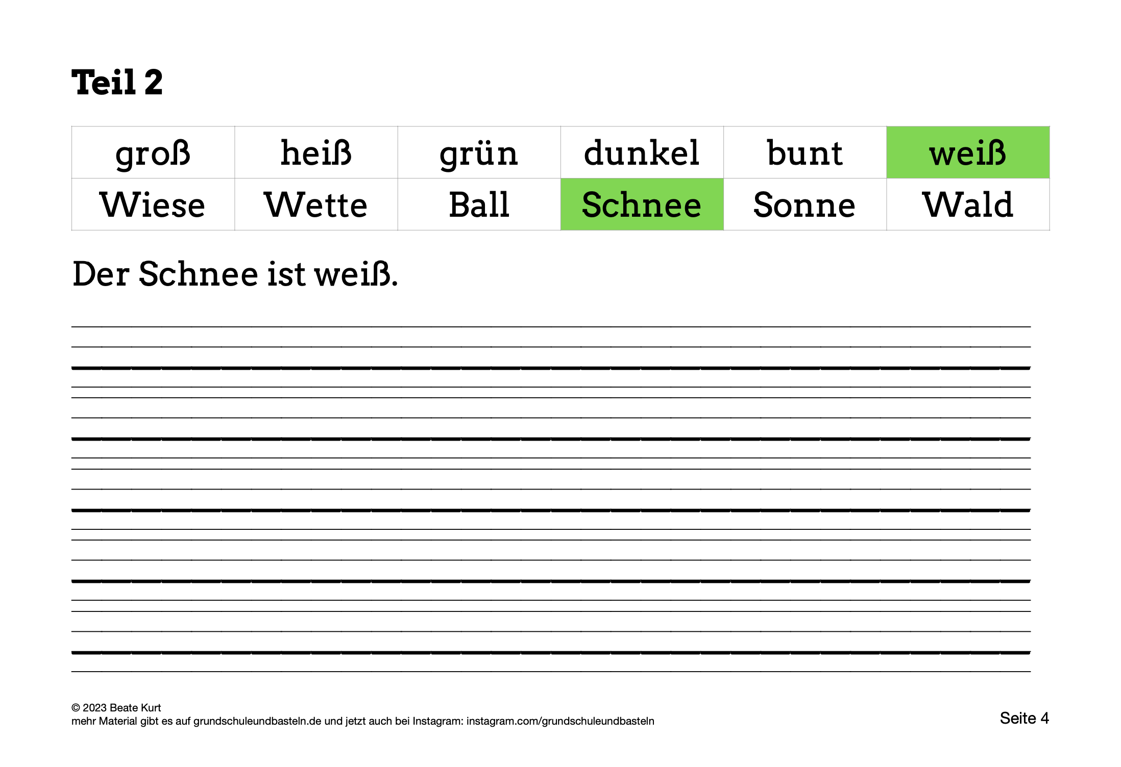  Wochentraining: Diktate schreiben 