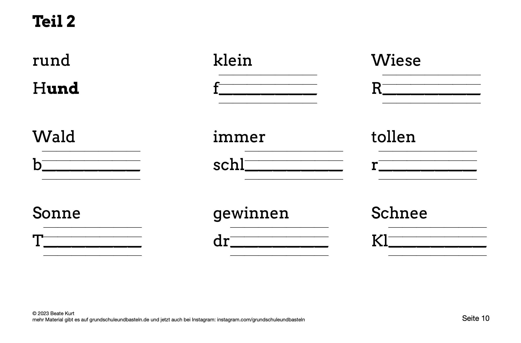  Wochentraining: Diktate schreiben 