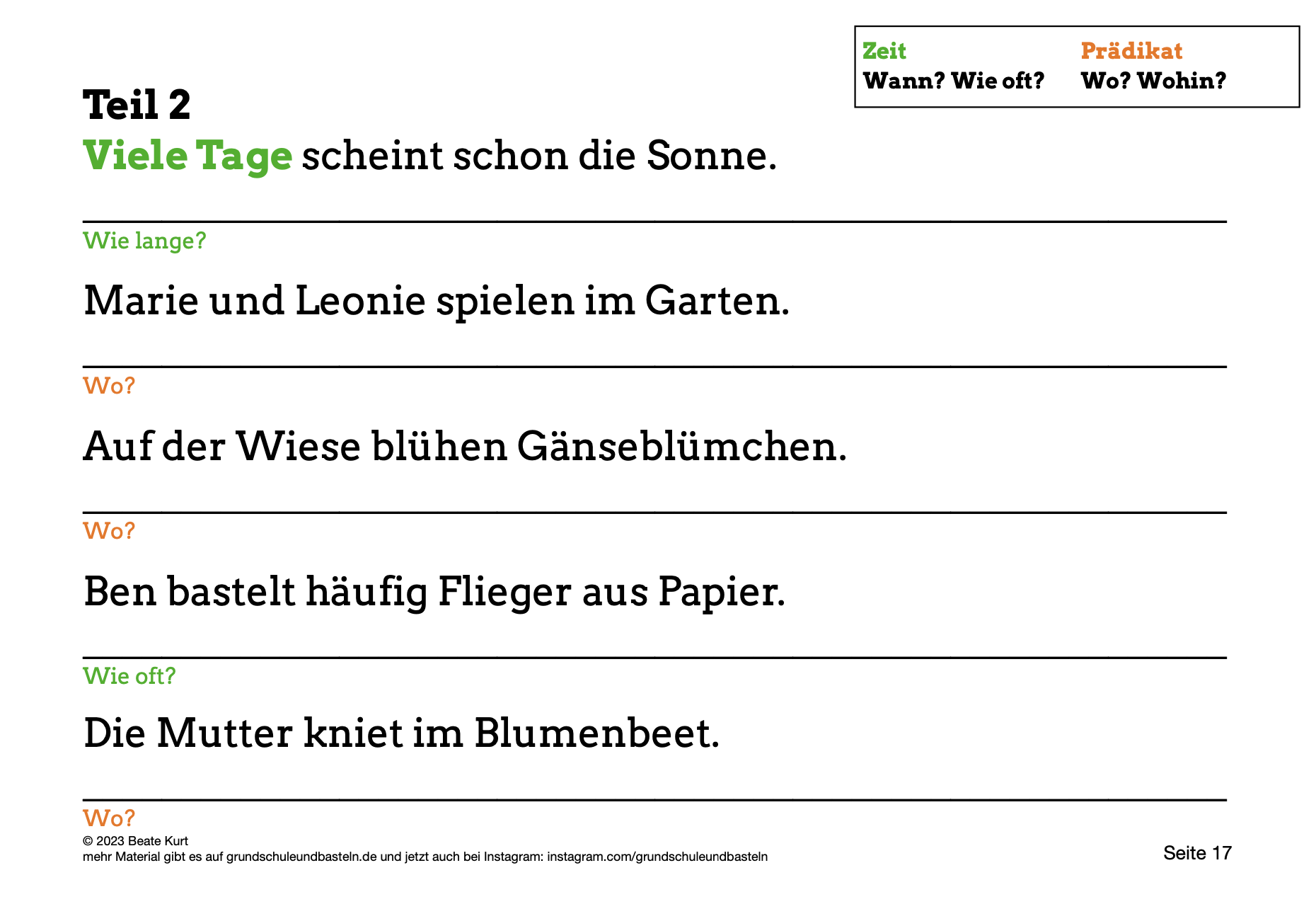  Wochentraining: Diktate schreiben in Klasse 4 