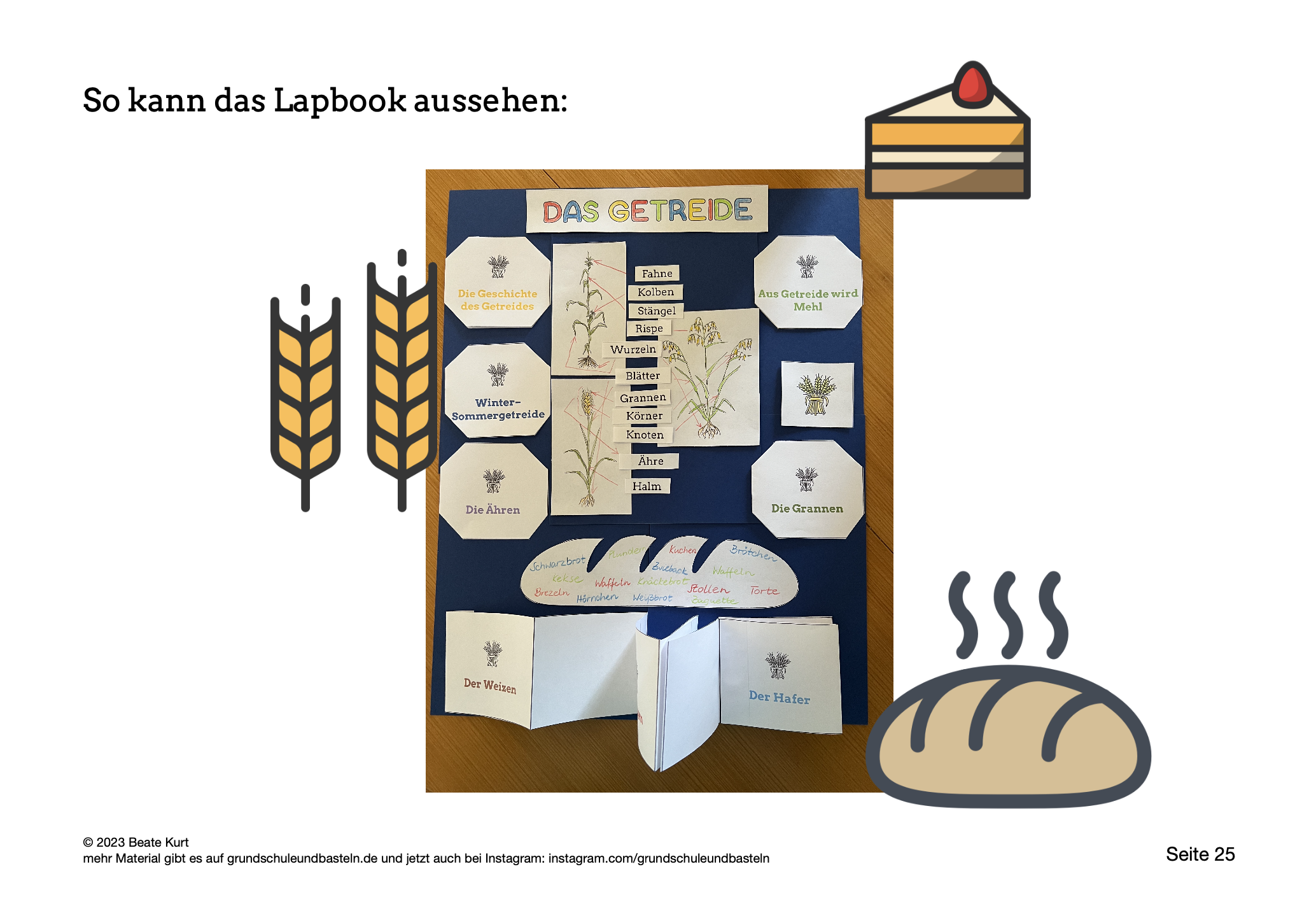  Arbeitsmaterial: Lapbook Getreide 