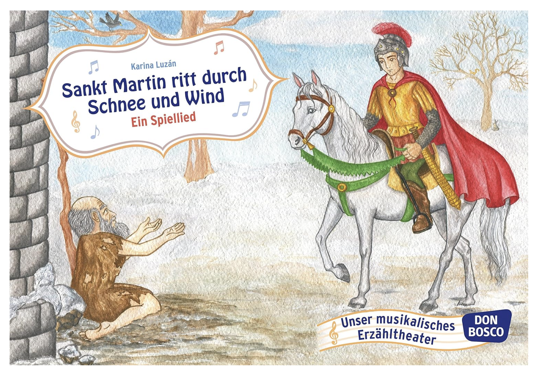  Sankt Martin ritt durch Schnee und Wind 