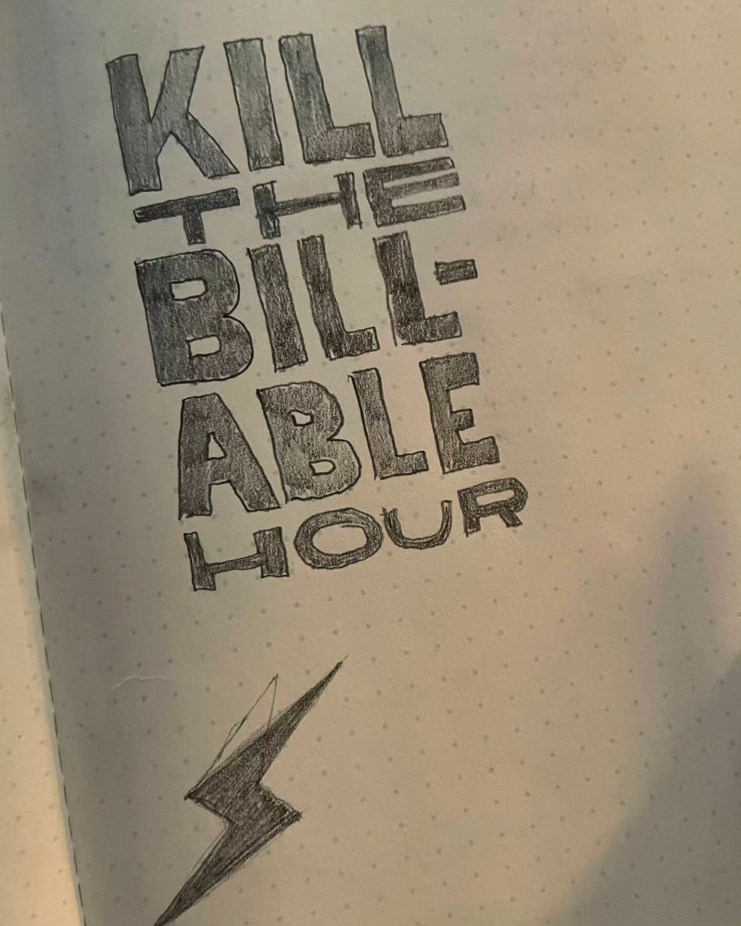 _______ = money
_______ waits for no one
Imagine a world without ⏱️. 

Introducing #operationkillbill(able)hours - Thinking through how to measure value for legal services beyond the billable hour.

Interested? Follow along and get in touch!

#spiceb