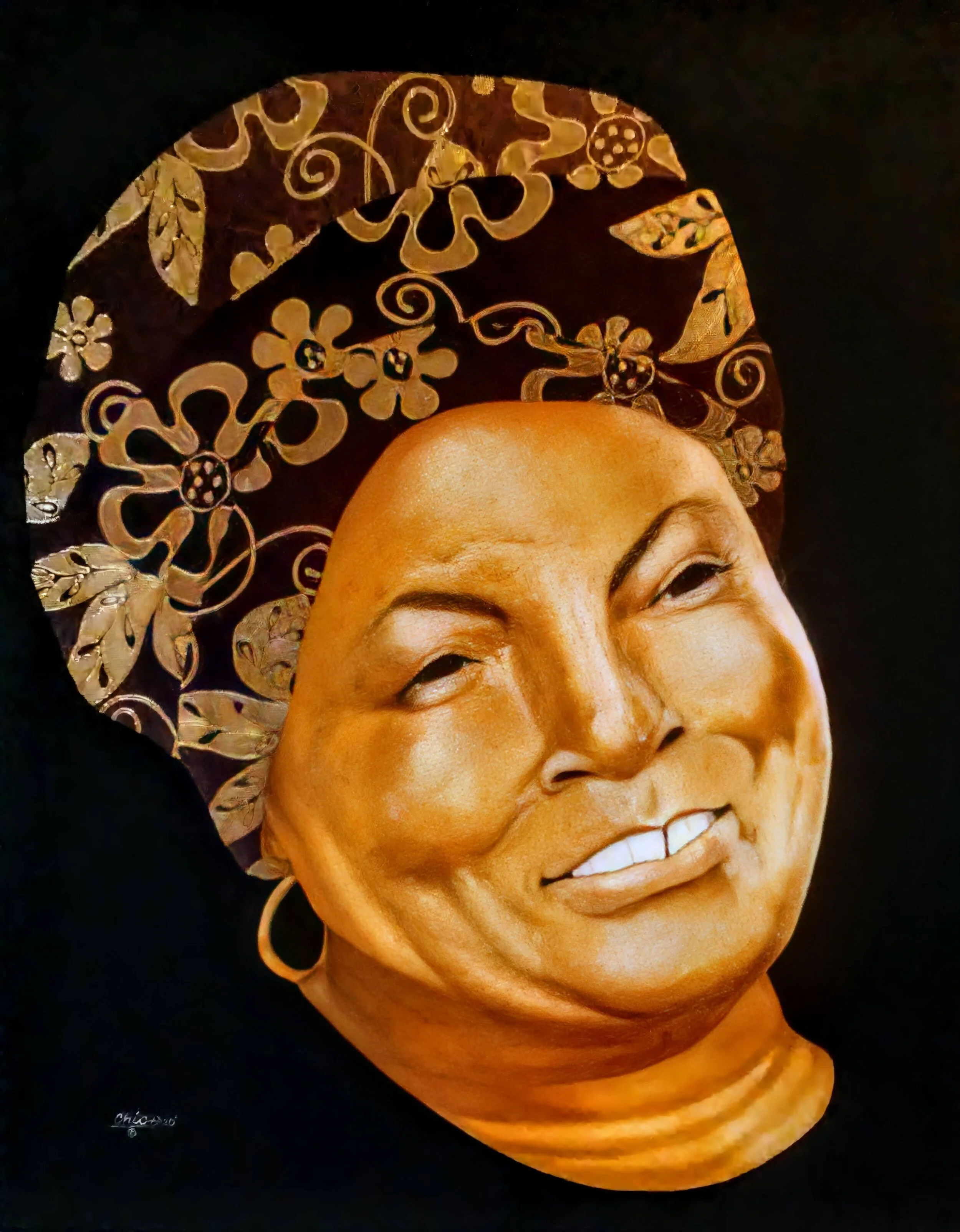 "Queen Esther" (2020), was featured in the Esther Rolle Centennial Exhibition at Ali Cultural Arts Center in Pompano Beach, Fla. (CLICK FOR DETAILS)