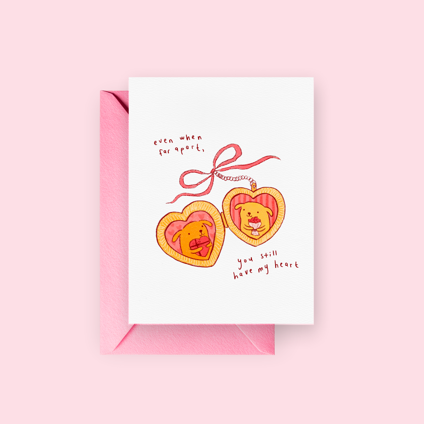 Long Distance Dogs | Greeting Card