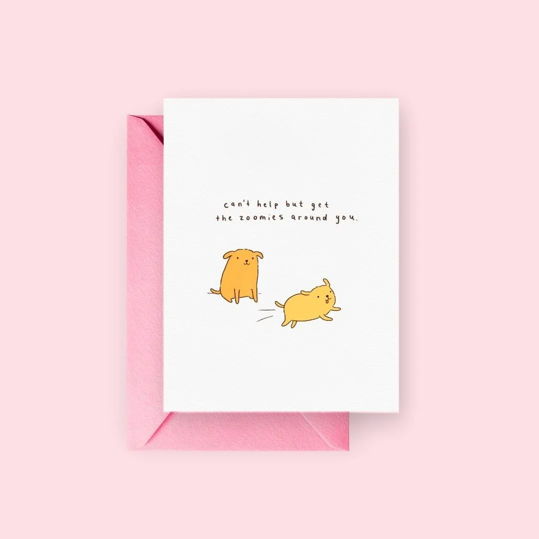 Zoomies Dogs | Greeting Card