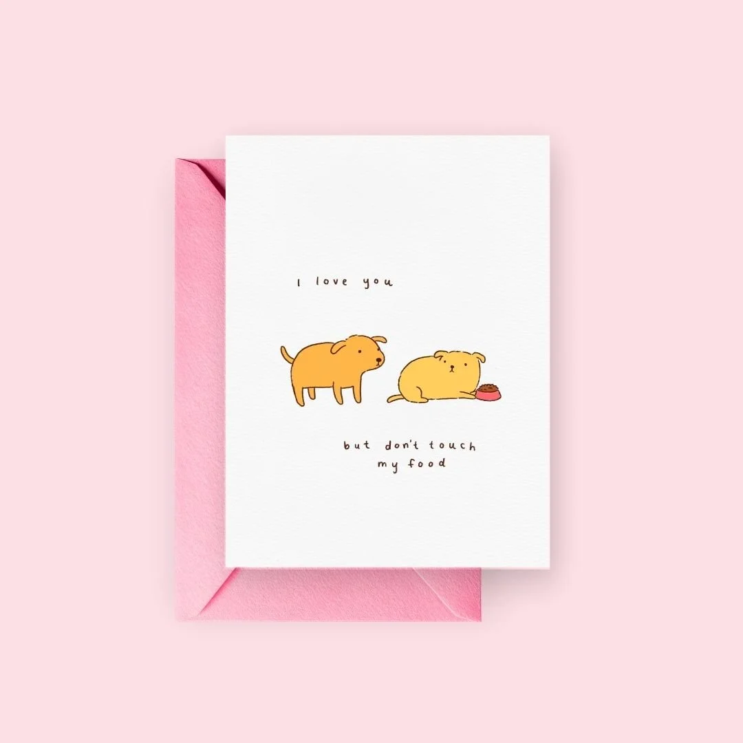 No Sharing Dogs | Greeting Card