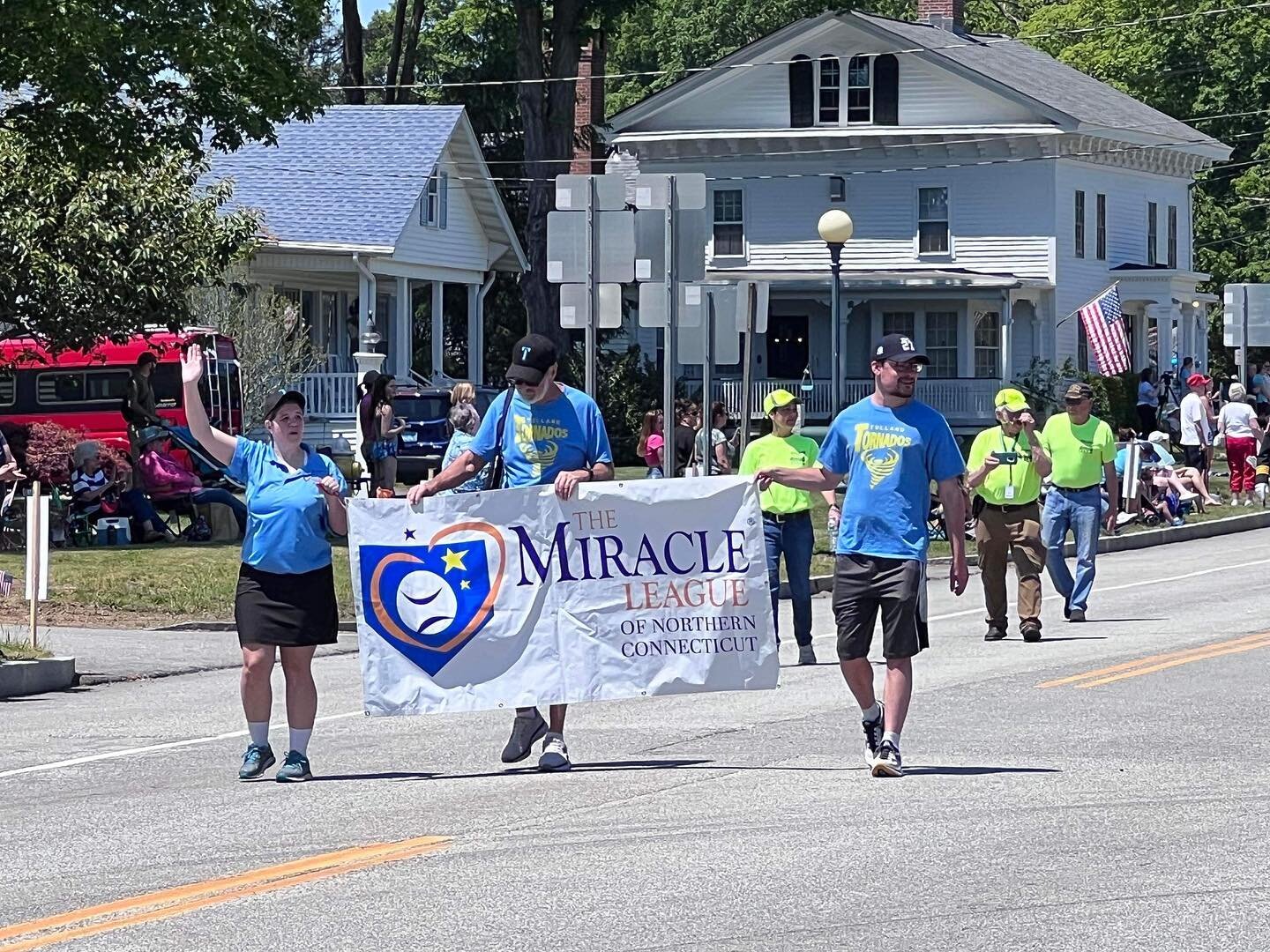 Some more great photos from our march in the Memorial Day parade with the Tolland Tornadoes!