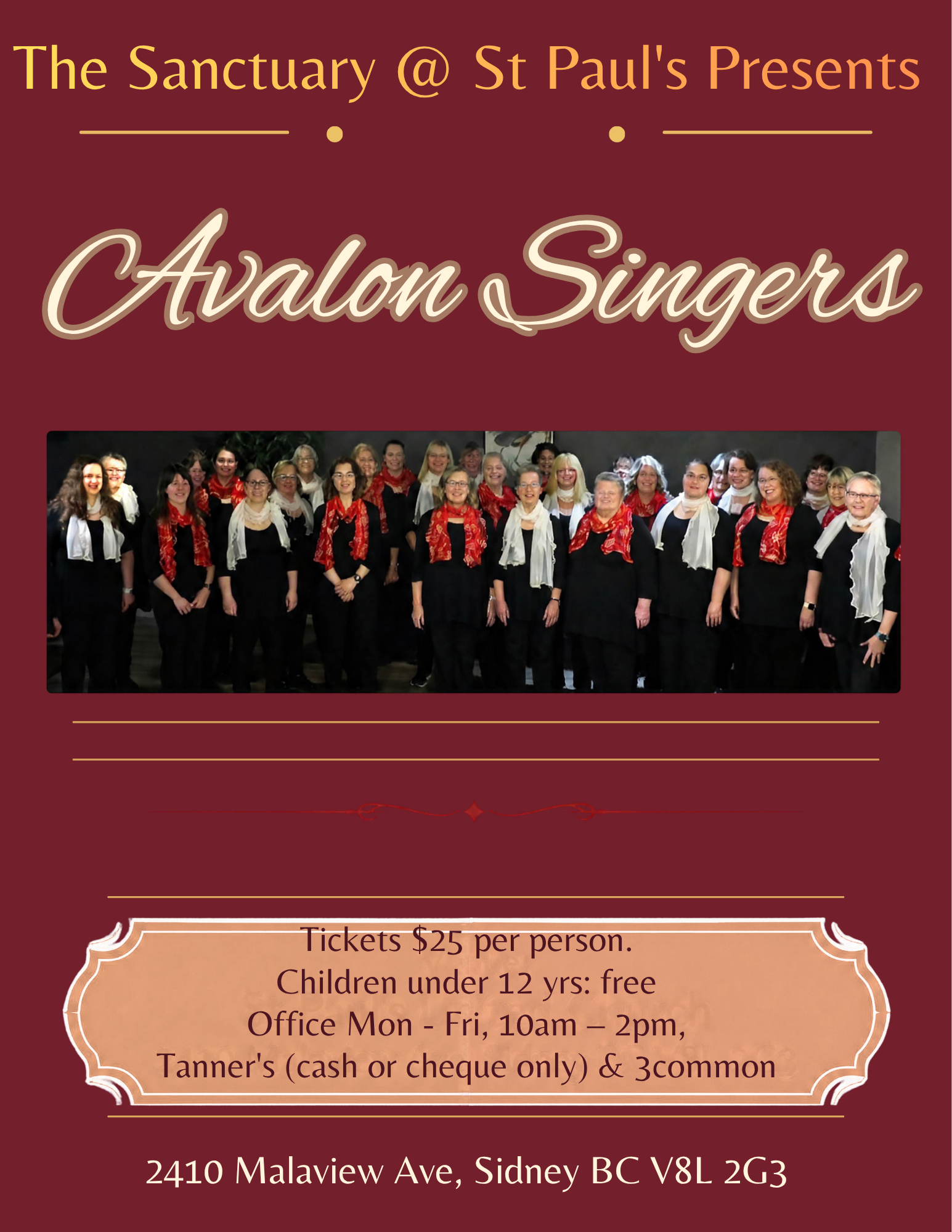 Concert: Avalon Singers