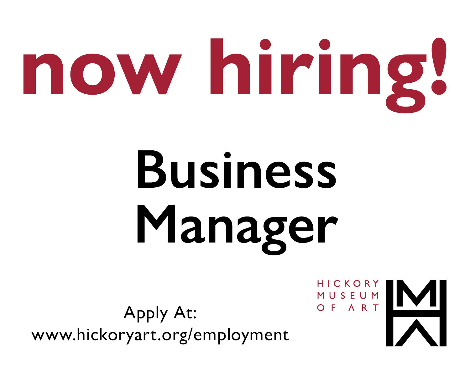 HMA is now accepting applications for our Business Manager position. The ideal candidate has solid experience (3-6 years) in finance and human resources, is a team player with a collaborative management style, and possesses superior organizational an