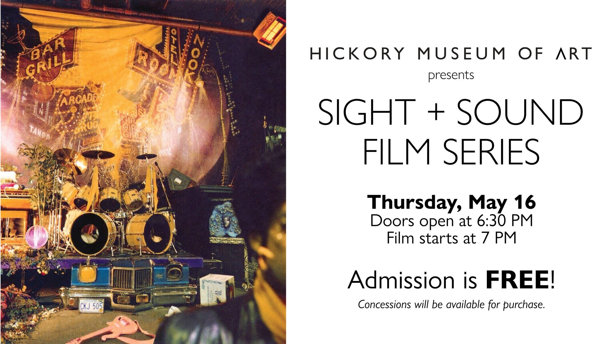Hooray for Amanda Tyler McGuire, the lucky winner of our Sight + Sound mystery posts drawing! She's bagged herself a $20 gift card to spend in shopHMA. Everyone's a winner in this evening's SIGHT + SOUND series film viewing. Admission is free and fun