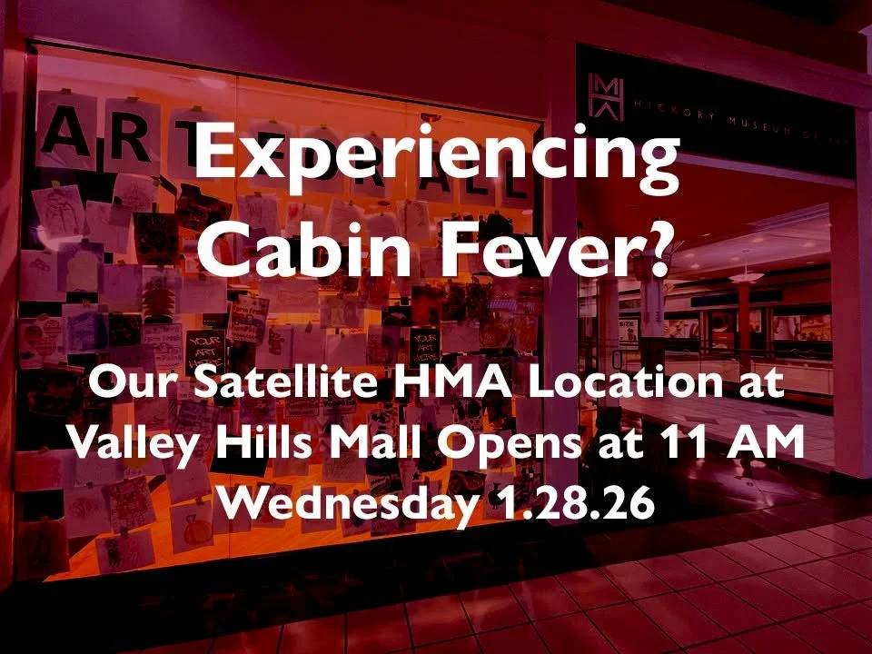 Ice storm = cabin fever. Art = cure 🎨 If you can safely make it out, join us at HMA&rsquo;s satellite location in Valley Hills Mall and enjoy our free make-and-take art tables.  We will be open from 11 AM-4 PM. 

Stay safe!!
