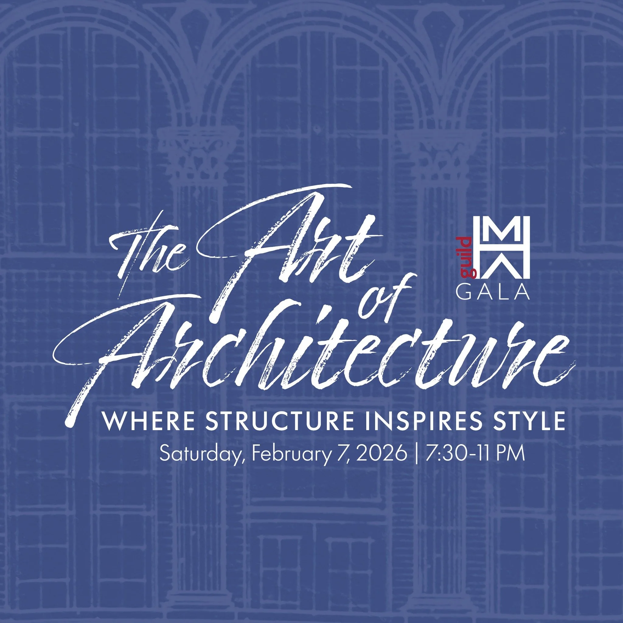 We can't wait to see everyone tonight at the guildHMA The Art o Architecture Gala. An AMAZING night inspired by architectural design planned and can wait to celebrate with you all. Thank you to each one of one of our our sponsors. Your continued supp