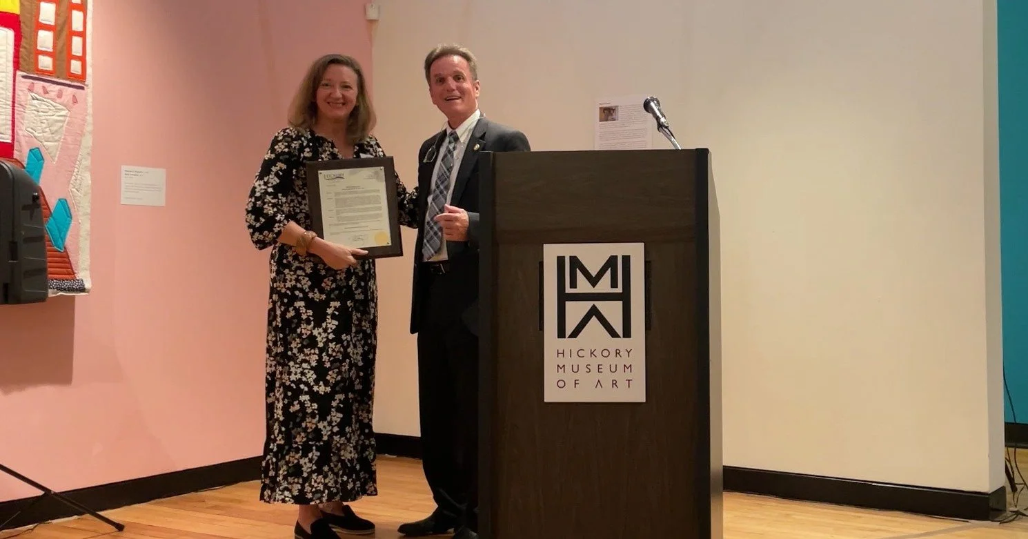 📣Today we&rsquo;re celebrating Clarissa Starnes&rsquo; 3-year anniversary as Executive Director of Hickory Museum of Art!!!! 🎉🥂

In only three years, Clarissa has led the museum through the rigorous AAM reaccreditation process for best practices, 