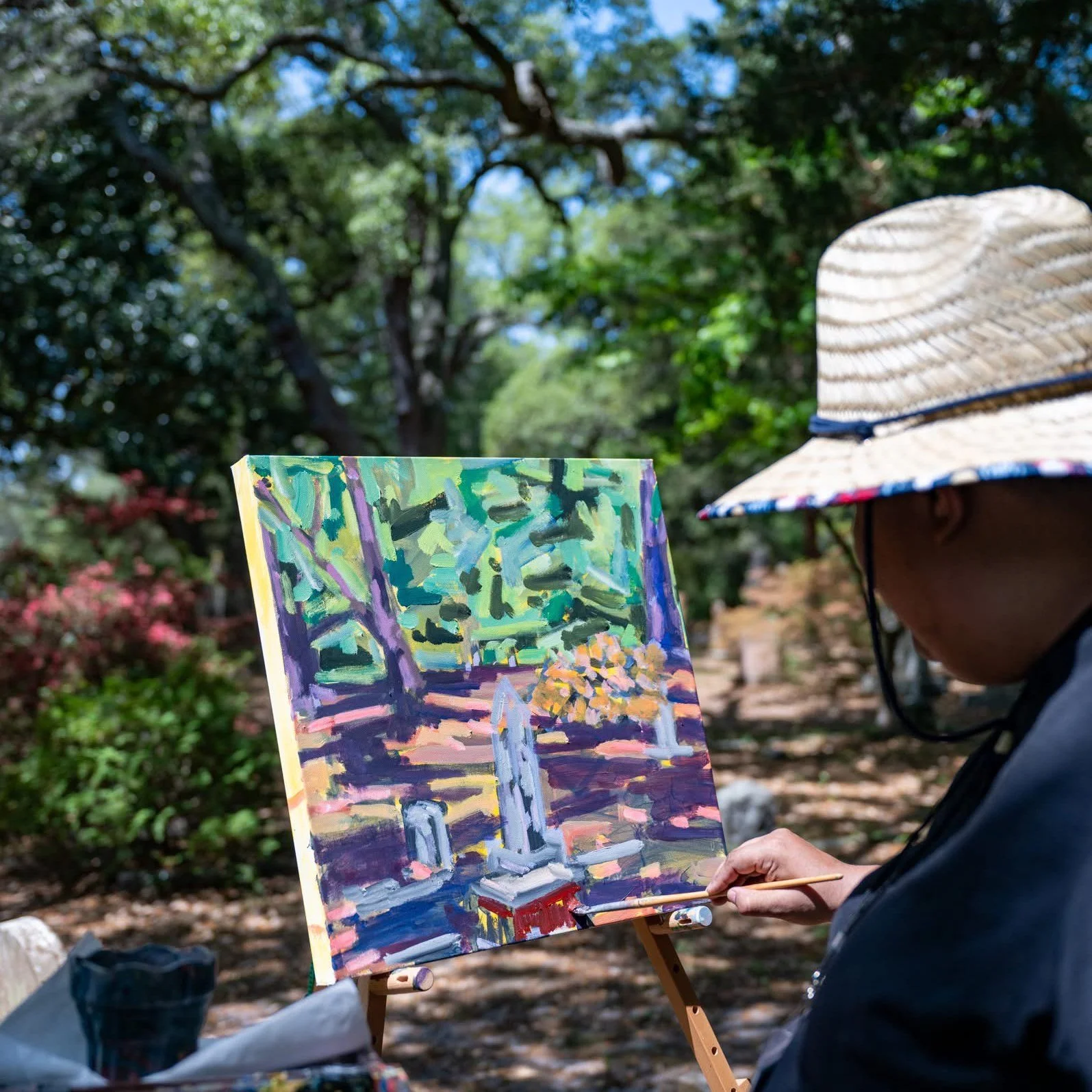 HMA is collaborating with Catawba County Parks and our first Plein Air Workshop with Manny Maldonado is coming up on April 18th at Riverbend Park from 10 AM- 12PM. This workshop is open to all levels of painting and the class includes all the supplie