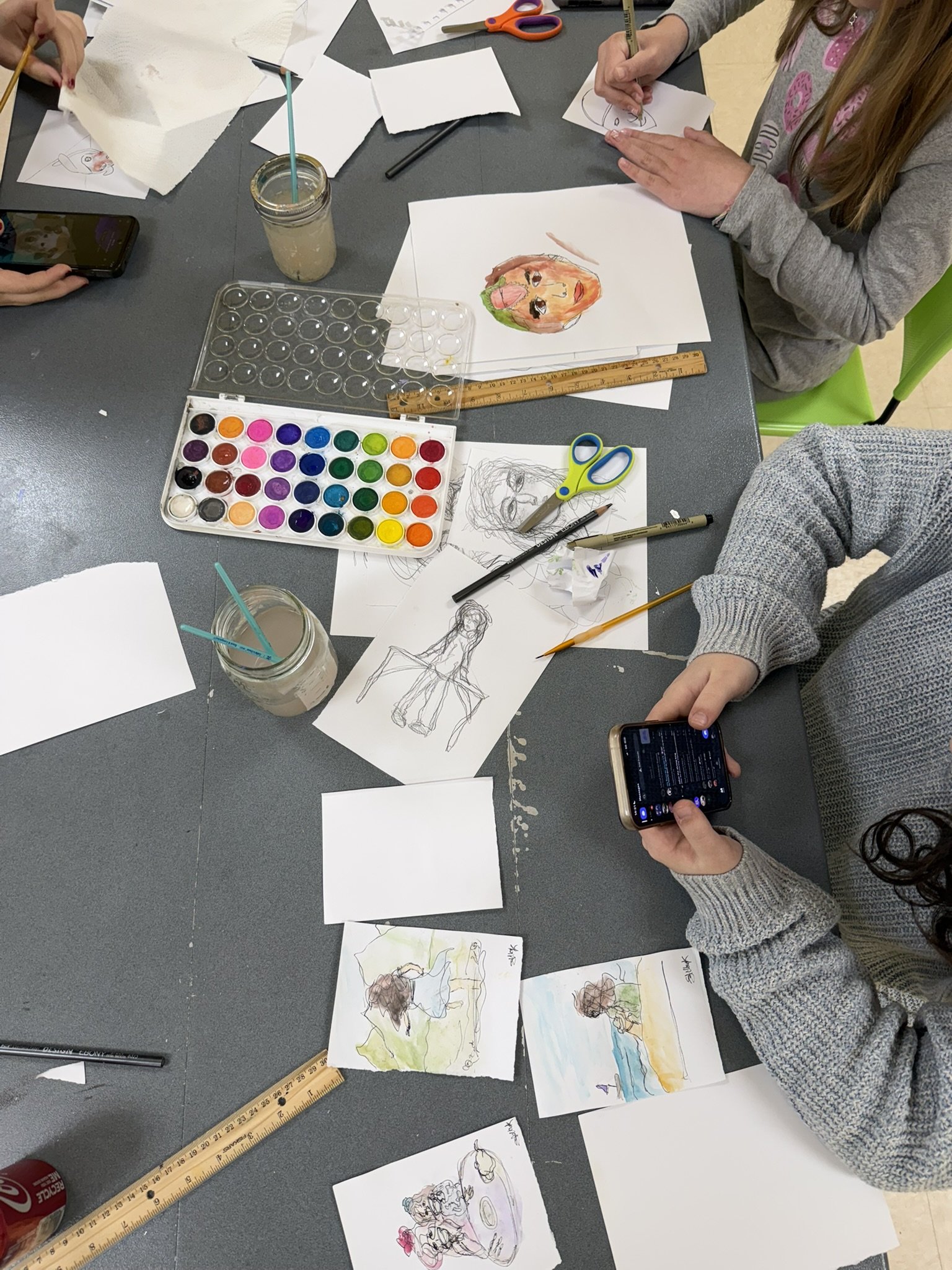 Afterschool Art Class/Middle Grades: Painting (Session 1 of 6)