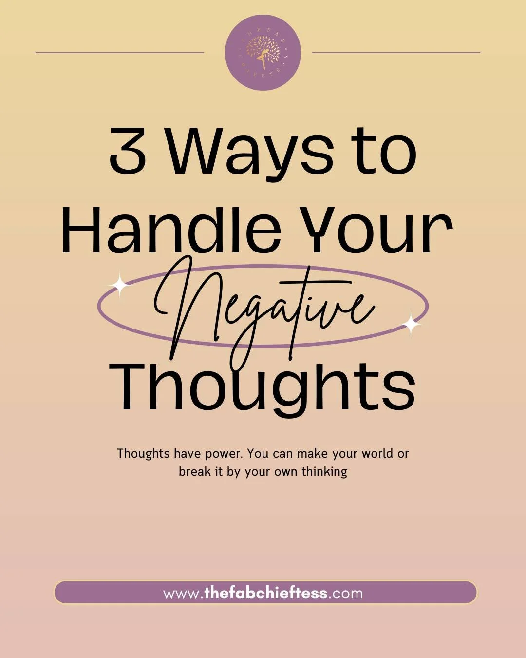 Your mind is powerful. It can be your best ally or your biggest challenge. 🌿 Negative thoughts don&rsquo;t define you; they&rsquo;re signals, not sentences. When they arise, it&rsquo;s all about how you respond that makes the difference.

Here are 3