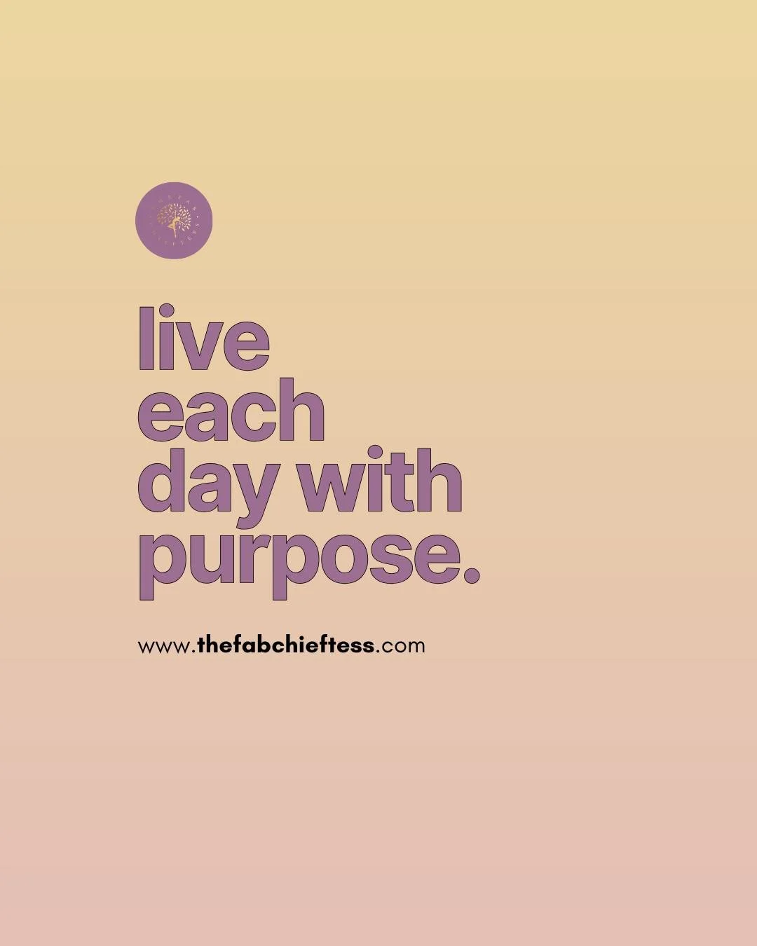 Every day is an opportunity to live intentionally. 🌞 When you move through life with purpose, even in the small things, everything feels more meaningful.

You don&rsquo;t need to have it all figured out; just start with one purposeful action today. 