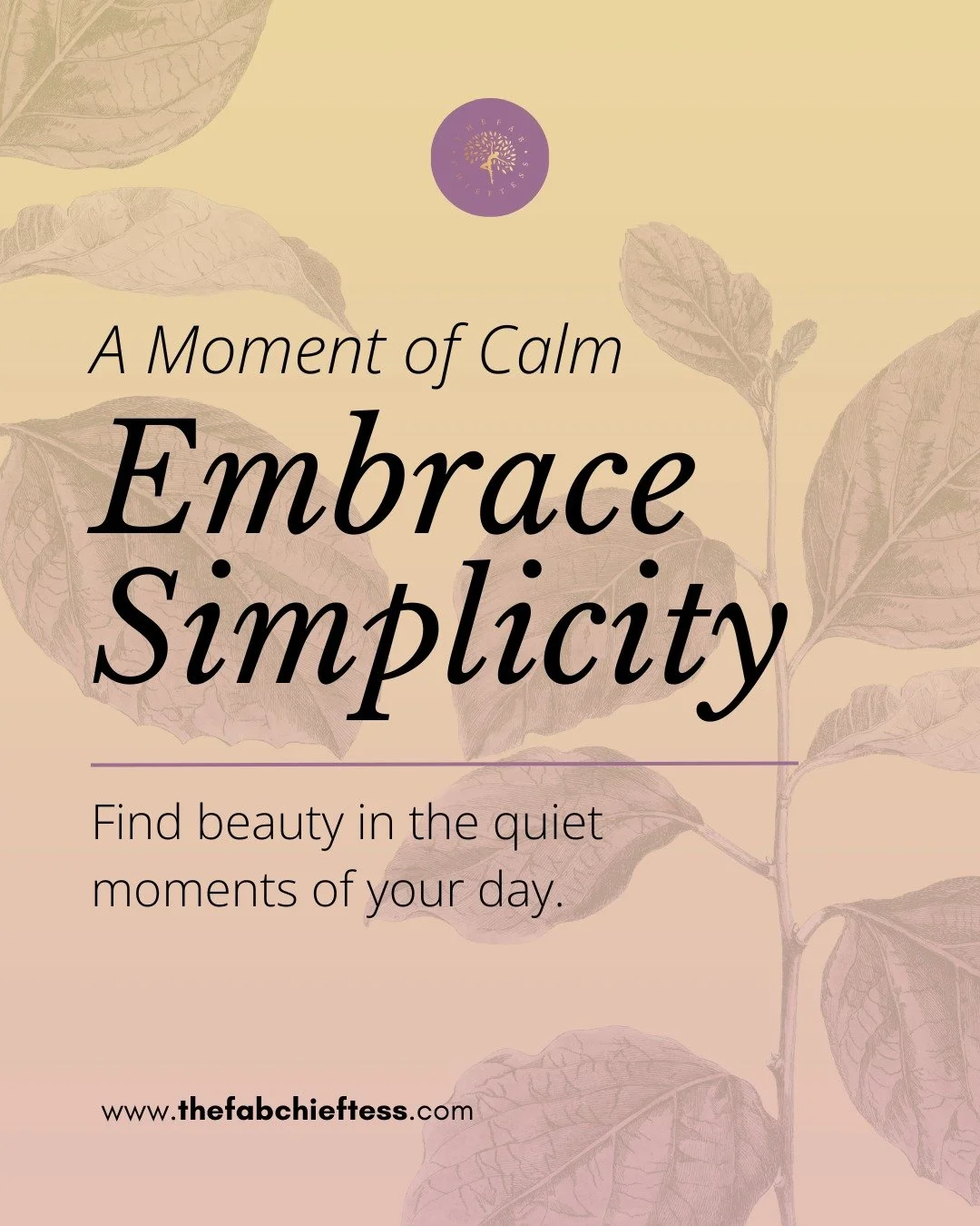 Peace doesn&rsquo;t always come from doing more. It comes from being more present. 🌿
Simplicity is where joy quietly lives. When you slow down, breathe deeply, and notice the beauty in small moments, life starts to feel lighter and fuller. ✨

Let go