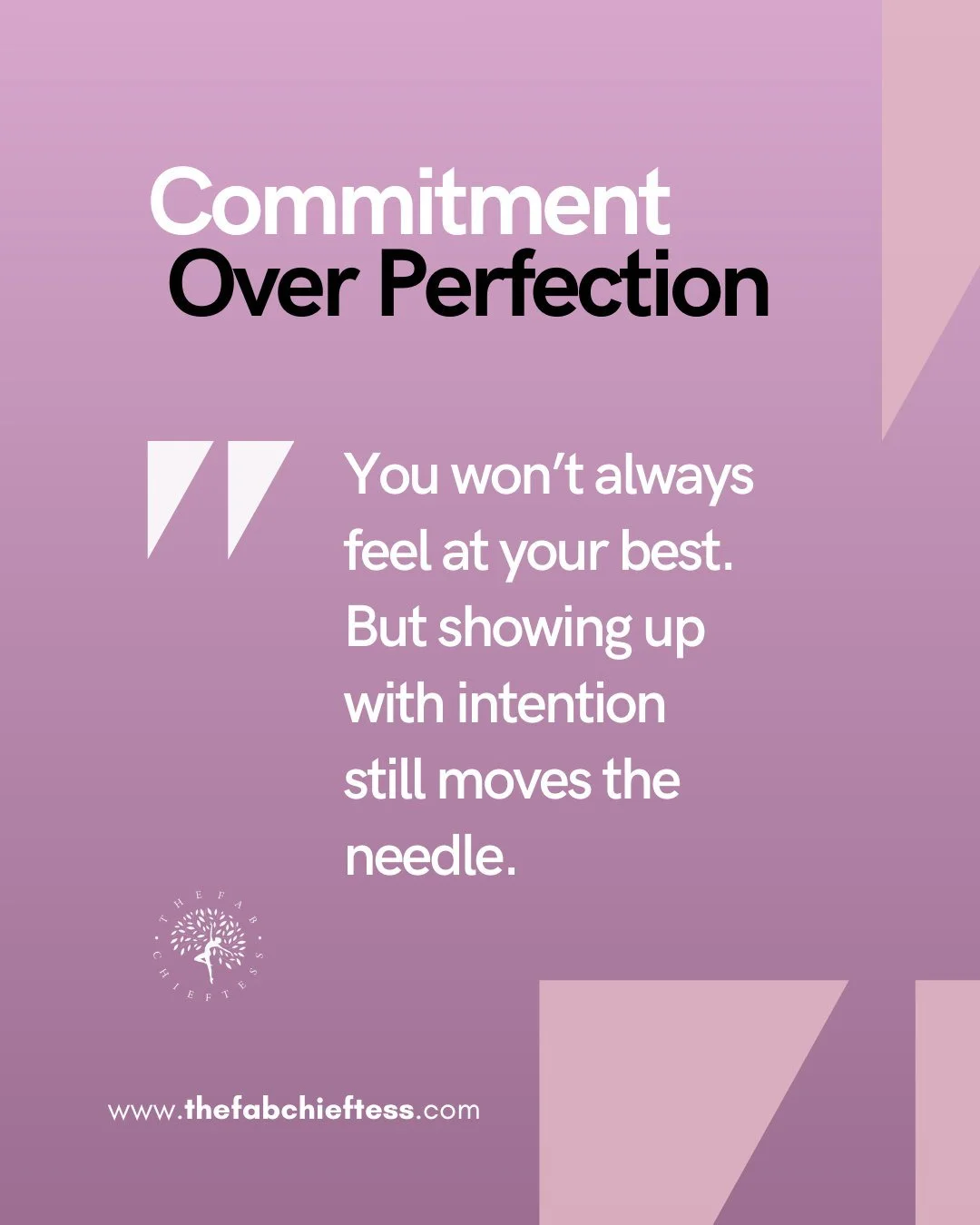 Perfection is an illusion. Commitment is transformation. 🌸
You won&rsquo;t always feel motivated or confident, but showing up with intention still creates momentum. Progress is built on consistency, not perfection. Every small action, every imperfec