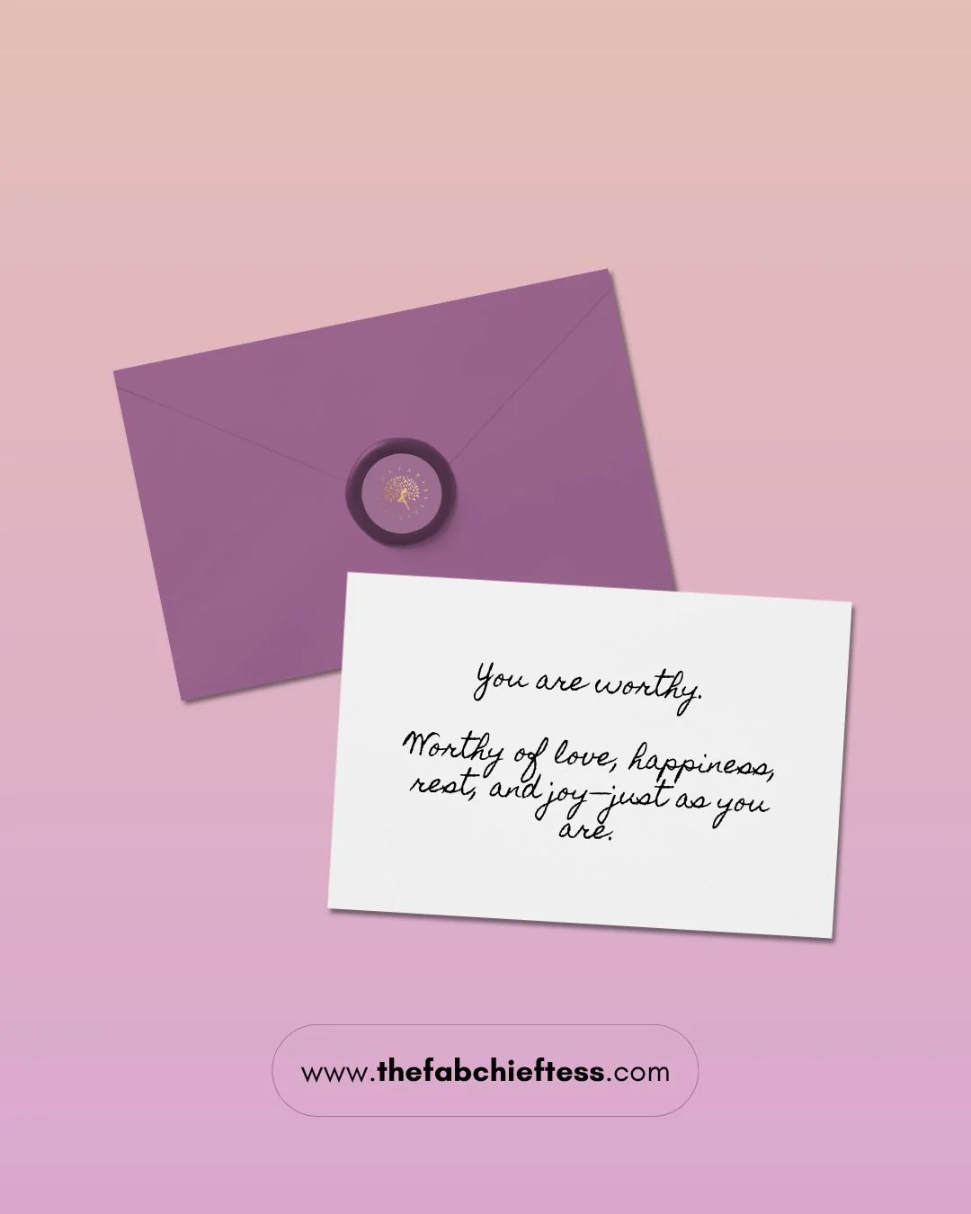 You are worthy. Not because of what you&rsquo;ve done, but because of who you are. 🌸
Worthy of love that doesn&rsquo;t need earning.
Worthy of rest without guilt.
Worthy of joy, even when life feels heavy.

Stop measuring your worth by your producti