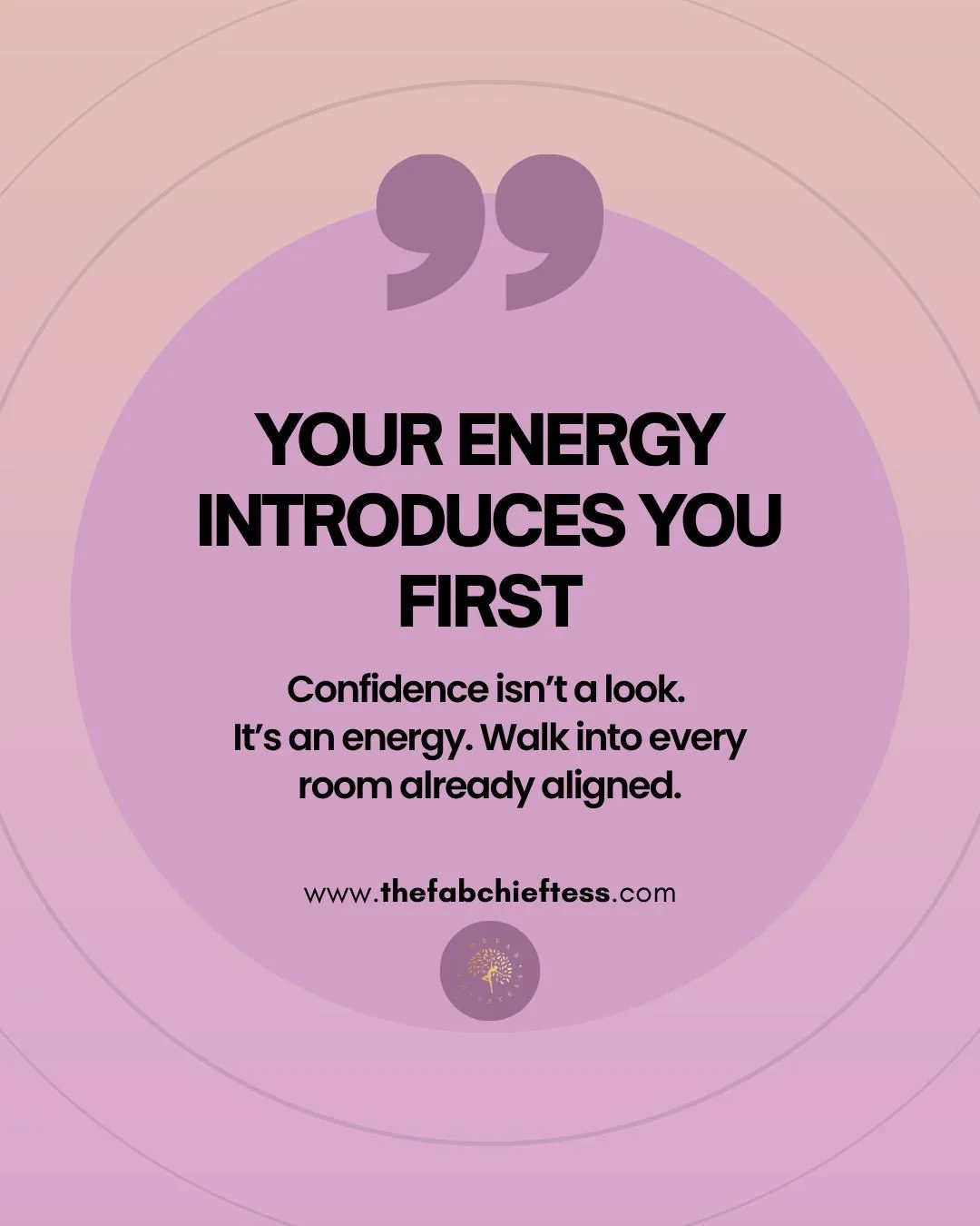 Energy speaks louder than words. 🌿
Before you say a thing, before you make your first impression. Your energy has already entered the room. Confidence isn&rsquo;t found in what you wear or how you look; it&rsquo;s the quiet, grounded knowing of who 