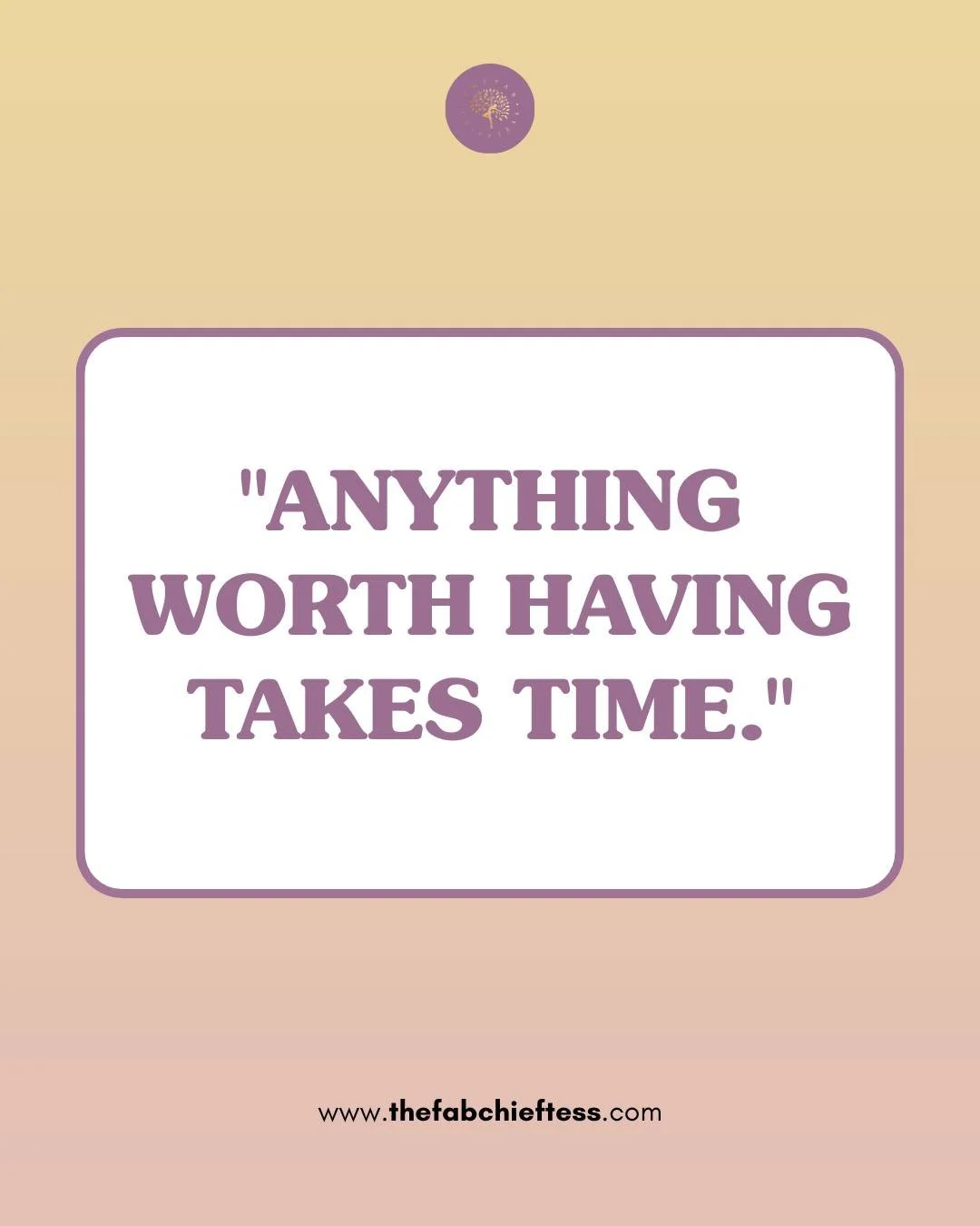 The things that matter most! Healing, confidence, clarity, fulfillment aren&rsquo;t built overnight. They grow slowly, quietly, and intentionally. Just because it&rsquo;s taking time doesn&rsquo;t mean it&rsquo;s not happening.

Your journey is unfol