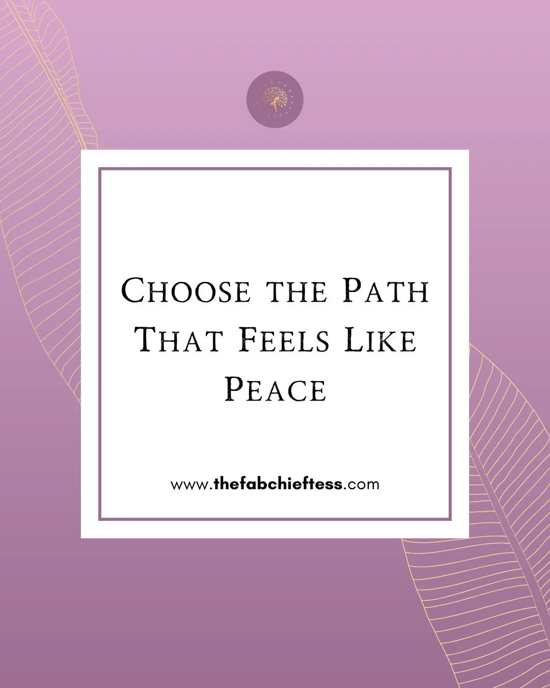 You are allowed to choose the softer path. The one that feels aligned, grounded, and peaceful. Not every decision has to be loud or dramatic. Sometimes the most powerful choice is the one that brings calm to your heart.

Your inner peace is not a lux