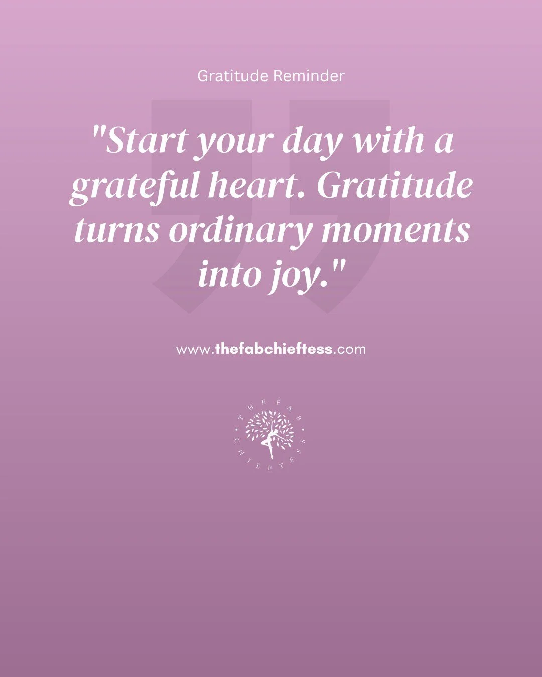 Gratitude isn&rsquo;t about pretending everything is perfect.
It&rsquo;s about noticing what&rsquo;s already supporting you, right now.

When you start your day with gratitude, you shift your energy.
Stress softens.
Clarity grows.
Joy becomes easier 