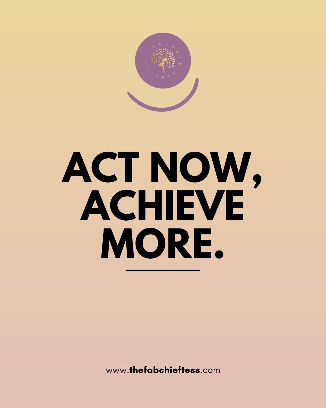 Waiting for the &ldquo;perfect moment&rdquo; keeps too many dreams on pause.
Growth doesn&rsquo;t come from overthinking. It comes from action, even imperfect action.

Every small step you take today builds momentum for the life you want tomorrow.
Yo