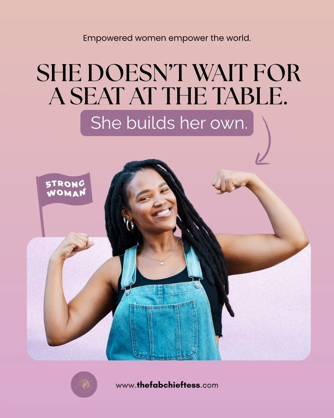 Empowered women don&rsquo;t wait for permission.
They create opportunities, set boundaries, and build spaces where their voices are heard.

She knows her worth.
She honors her vision.
She builds her own table and invites others to rise with her.

Thi