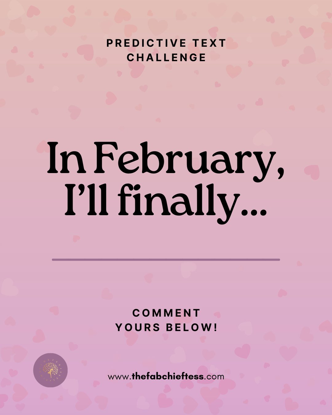 February is a fresh chapter and this time, it&rsquo;s about you.
Not perfection. Not pressure. Just honest intentions and meaningful steps forward.

What are you finally ready to do for yourself?
Say it. Claim it. Type it into existence.

💬 Comment 