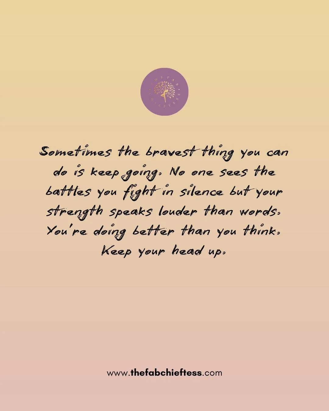 Not every battle is visible. Not every victory is loud.
Sometimes, strength looks like continuing even when no one sees how hard it&rsquo;s been. 💪🏽

If you&rsquo;re carrying silent struggles, know this: your resilience speaks louder than words. Yo
