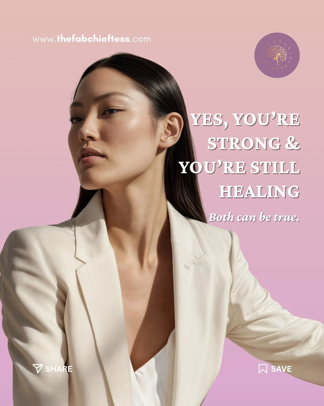 Yes! You&rsquo;re strong.
And yes, you&rsquo;re still healing.
Both can exist at the same time.

Strength doesn&rsquo;t mean you never struggle. It means you keep showing up, even when things feel heavy. Healing isn&rsquo;t linear, and it doesn&rsquo