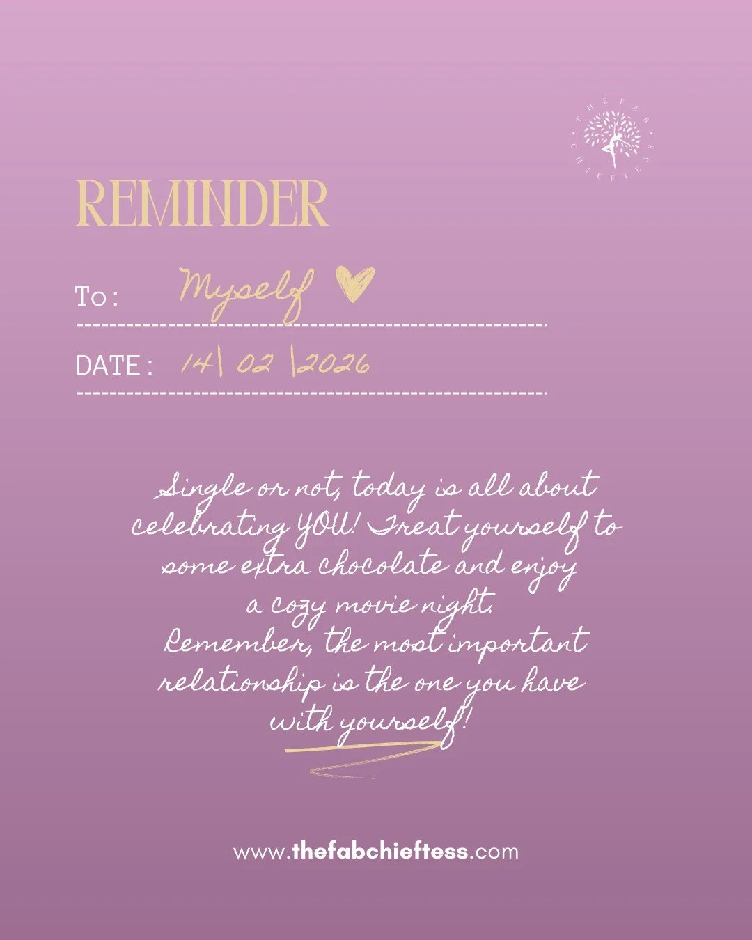 Valentine&rsquo;s Day isn&rsquo;t just about romantic love. It&rsquo;s also a powerful reminder to celebrate yourself.
Whether you&rsquo;re single, partnered, or somewhere in between, today is about honoring your worth, your growth, and your journey.