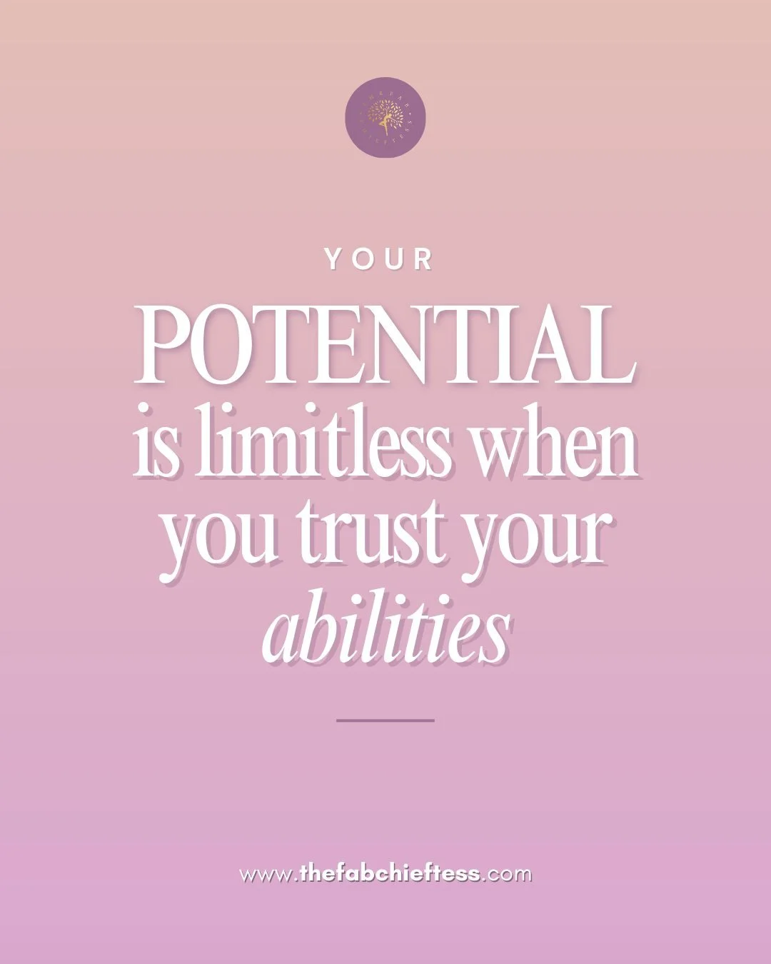You don&rsquo;t need permission to step into your power.

Your potential expands the moment you trust your abilities and stop second-guessing your worth. Confidence grows when you honor your skills, embrace your progress, and show up. Even when it fe