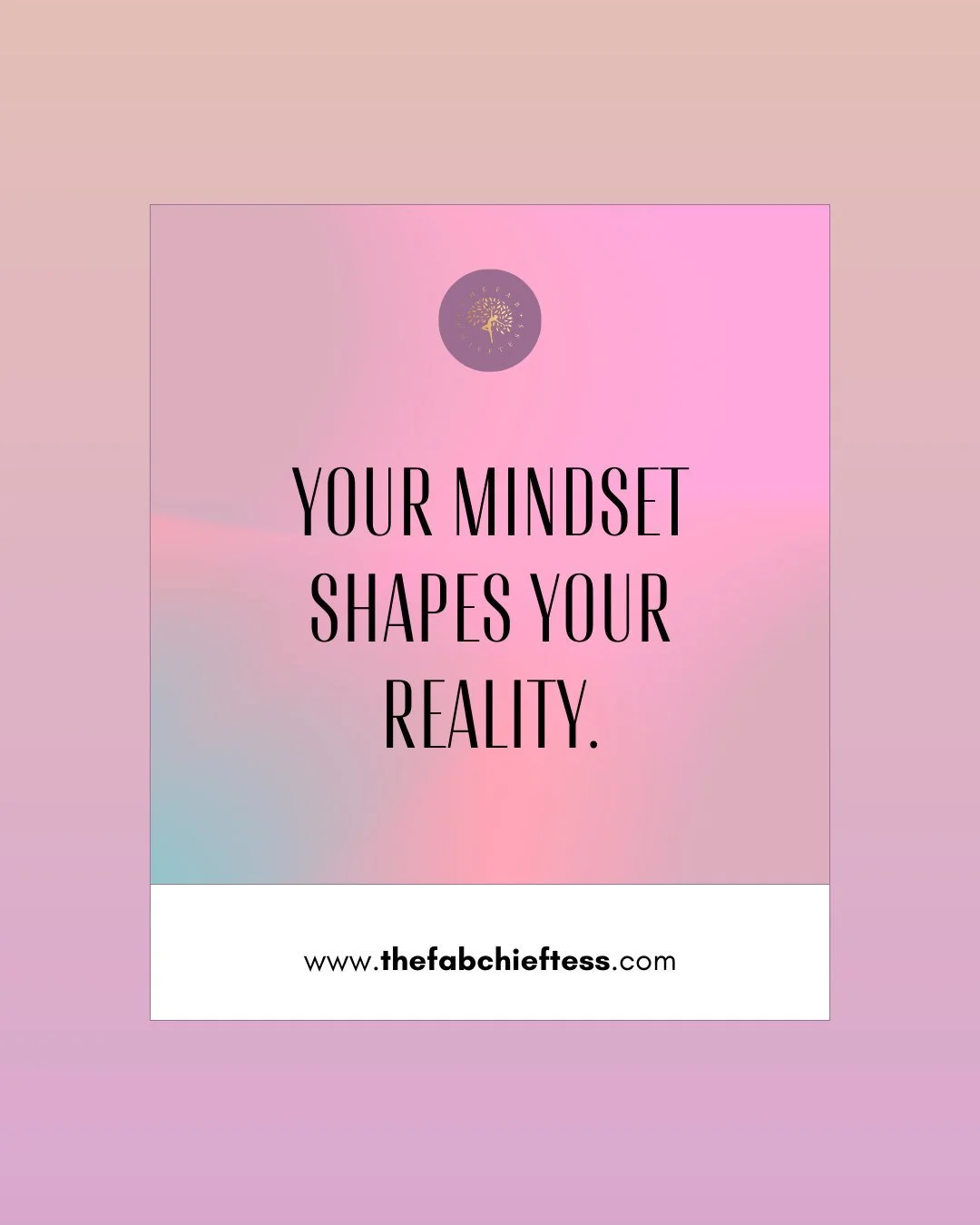 The way you think shapes the way you live.

Your mindset influences your confidence, your decisions, and the results you attract. When you shift your thoughts, you shift your reality. Empowered thinking leads to empowered living and you are capable o