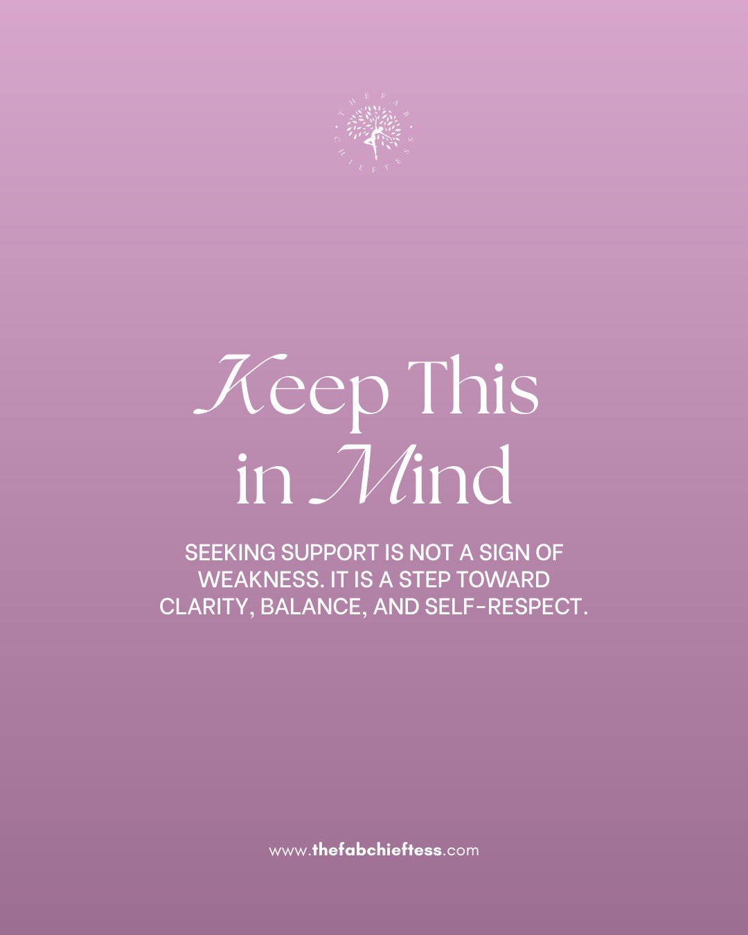 Strong women ask for support.
Not because they can&rsquo;t handle life but because they respect their energy, their mental health, and their growth.

Seeking clarity, guidance, or support is a powerful act of self-respect. It&rsquo;s how you protect 