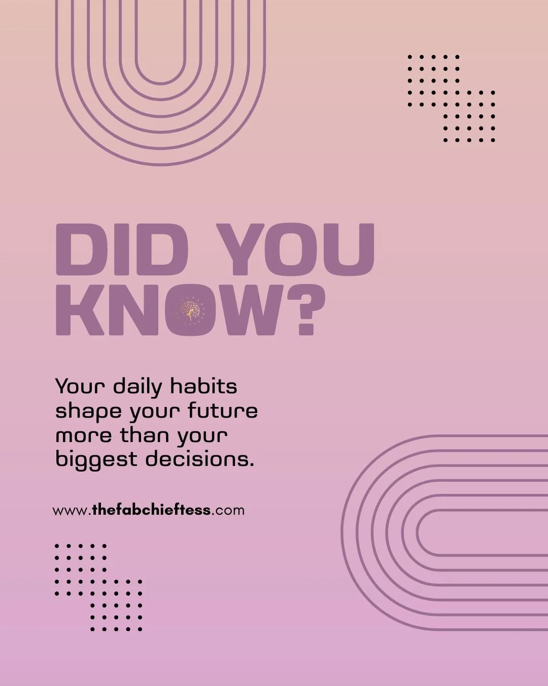 Success isn&rsquo;t built in one big moment. It&rsquo;s created quietly, through the habits you repeat every single day. The way you speak to yourself, the boundaries you keep, the consistency you choose. All of it compounds.

Small actions matter mo