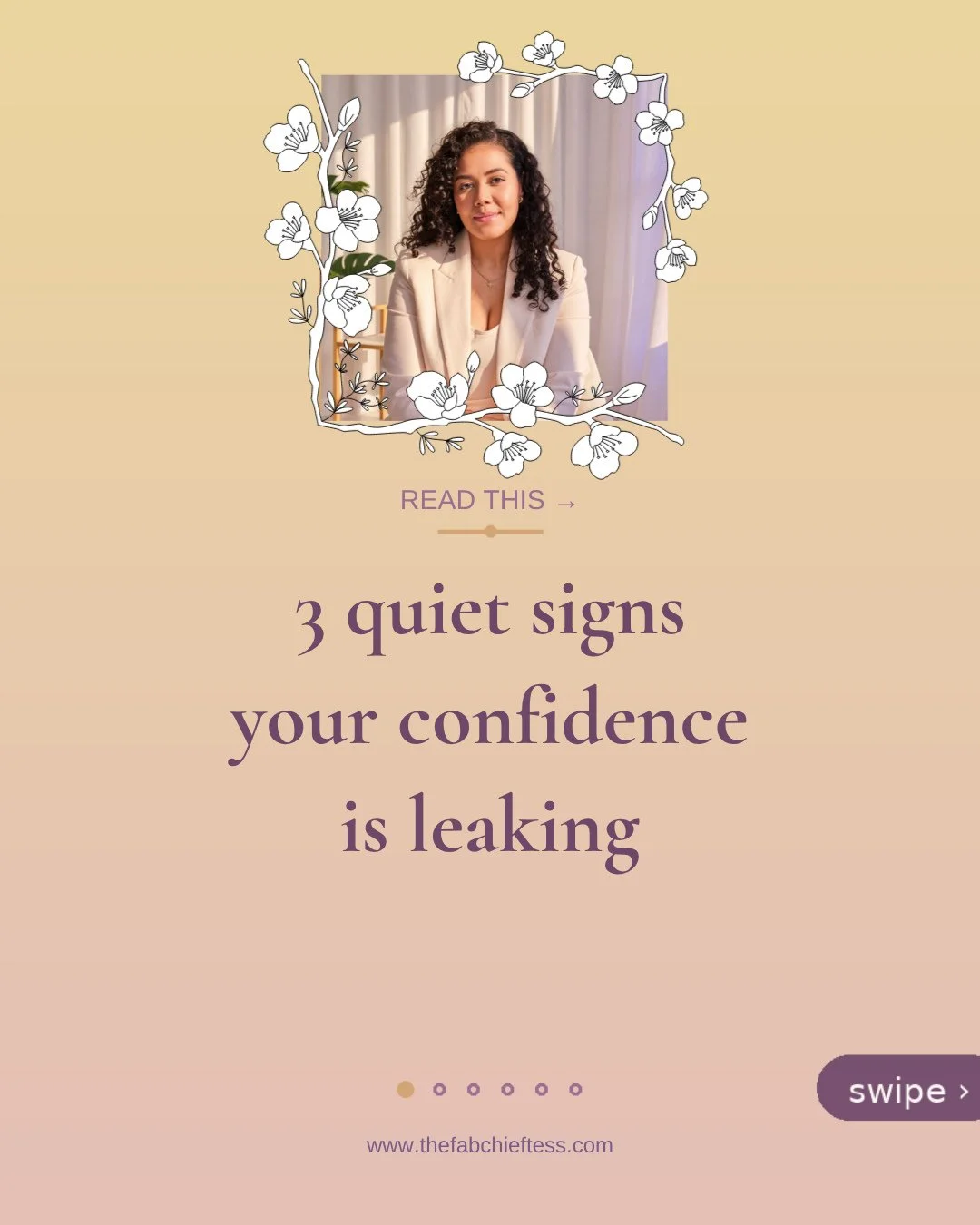 Confidence rarely collapses all at once. It leaks, slowly, quietly, through the small ways we abandon ourselves.⁠
⁠
&rarr; You over-explain decisions you're allowed to make.⁠
&rarr; You shrink your wins so others stay comfortable.⁠
&rarr; You say &ld
